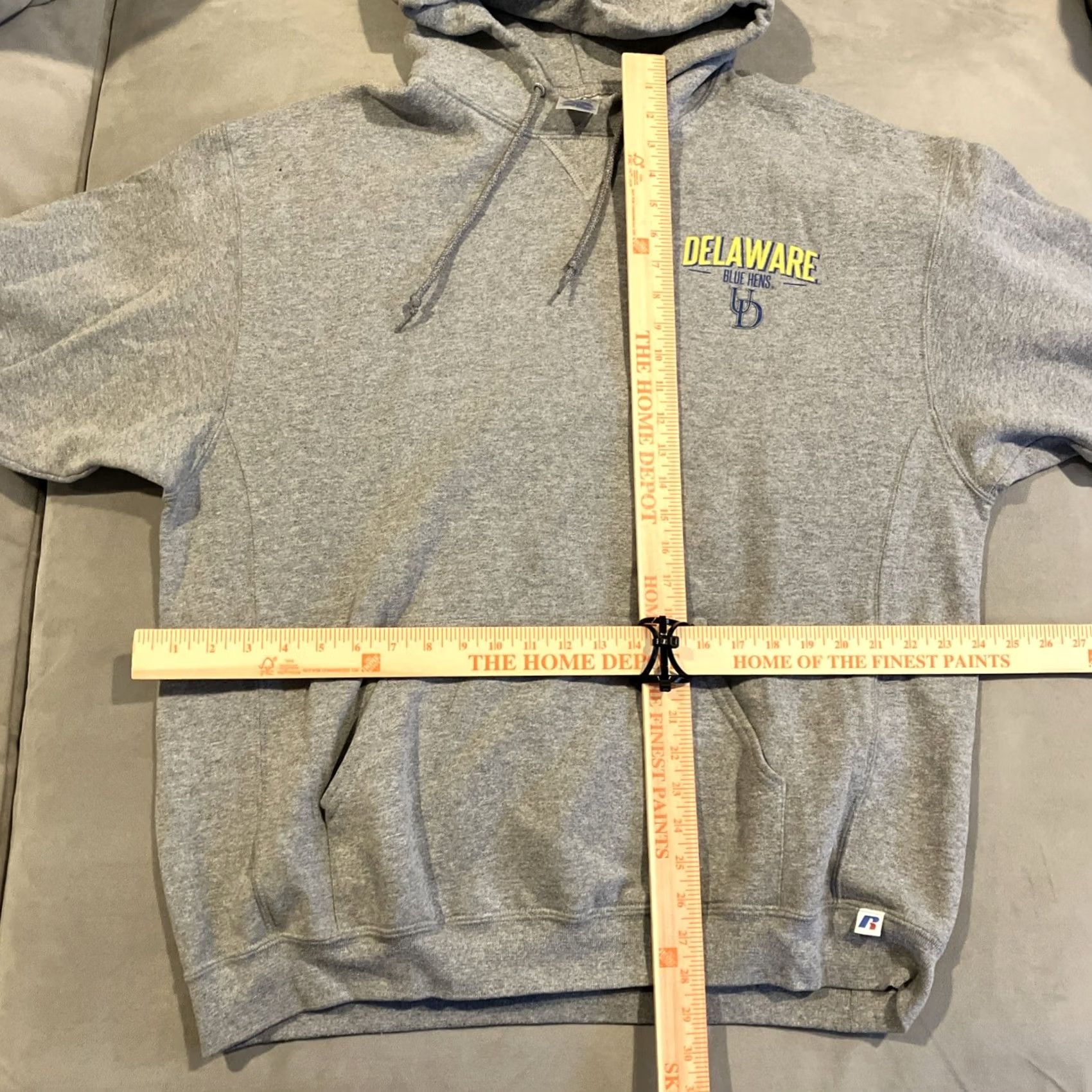 Russell Athletic VINTAGE Russell Athletic UNIVERSITY OF DELAWARE Hoodie Men's XL Gray Pullover Size US XL / EU 56 / 4 - 5 Thumbnail