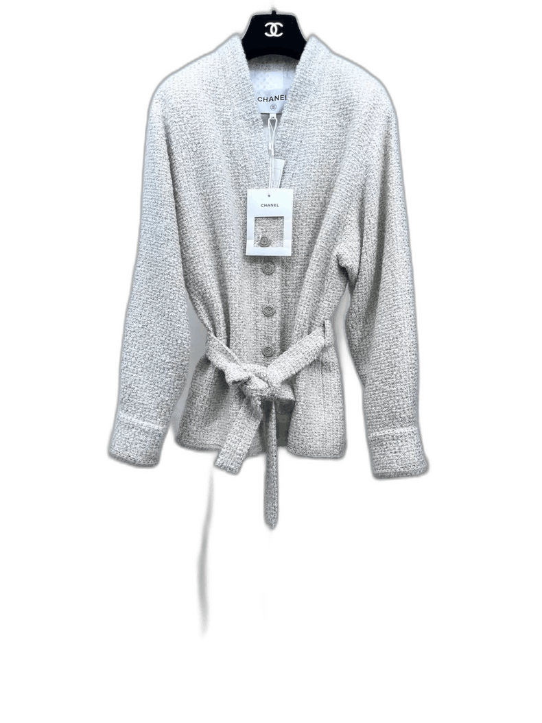 Chanel Chanel 24K VNeck Soft Wool Coat -2505 Size US S / EU 44-46 / 1 - 1 Thumbnail