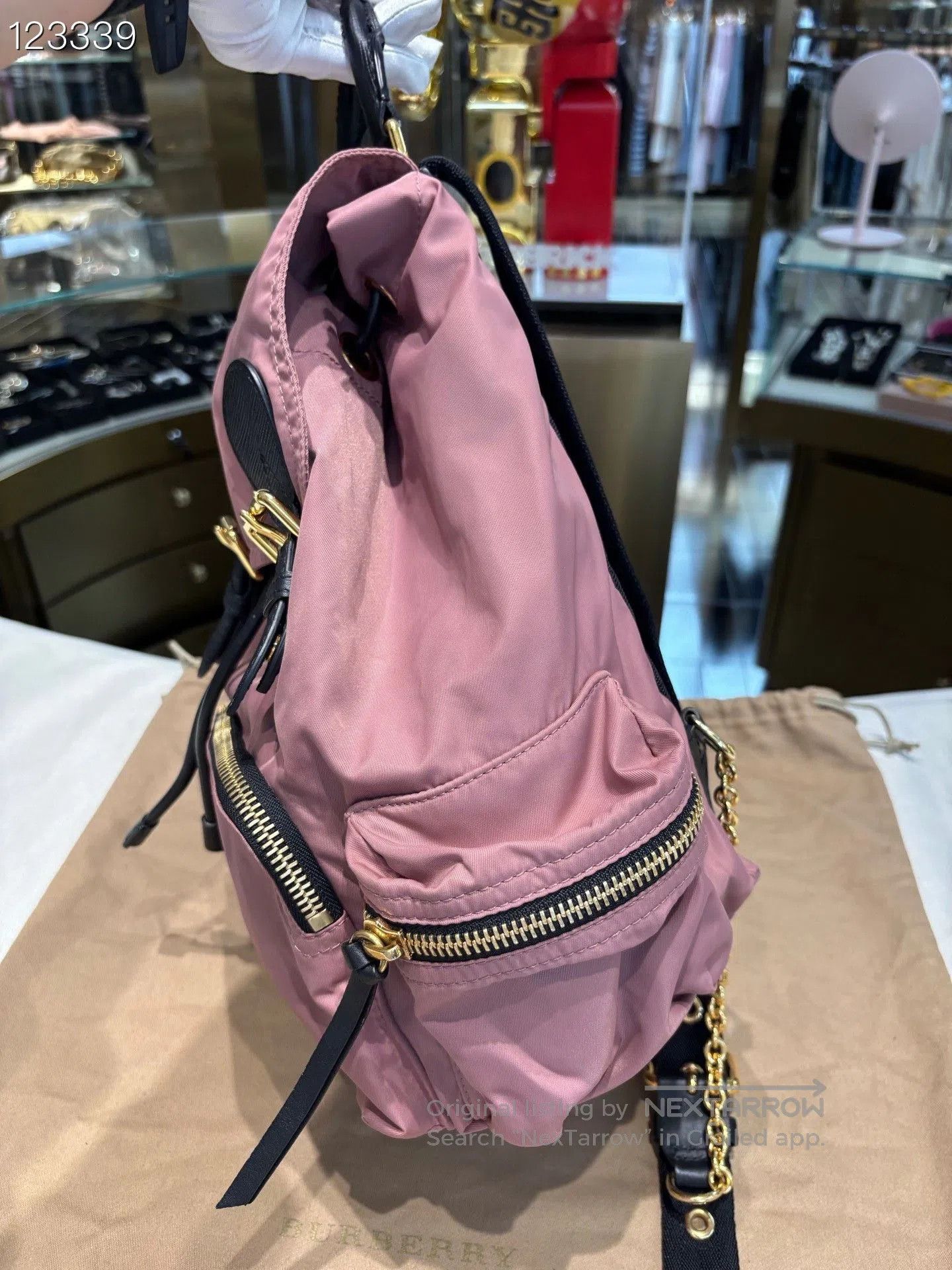 Burberry Burberry Small Pink Nylon Backpack. Size ONE SIZE - 3 Thumbnail