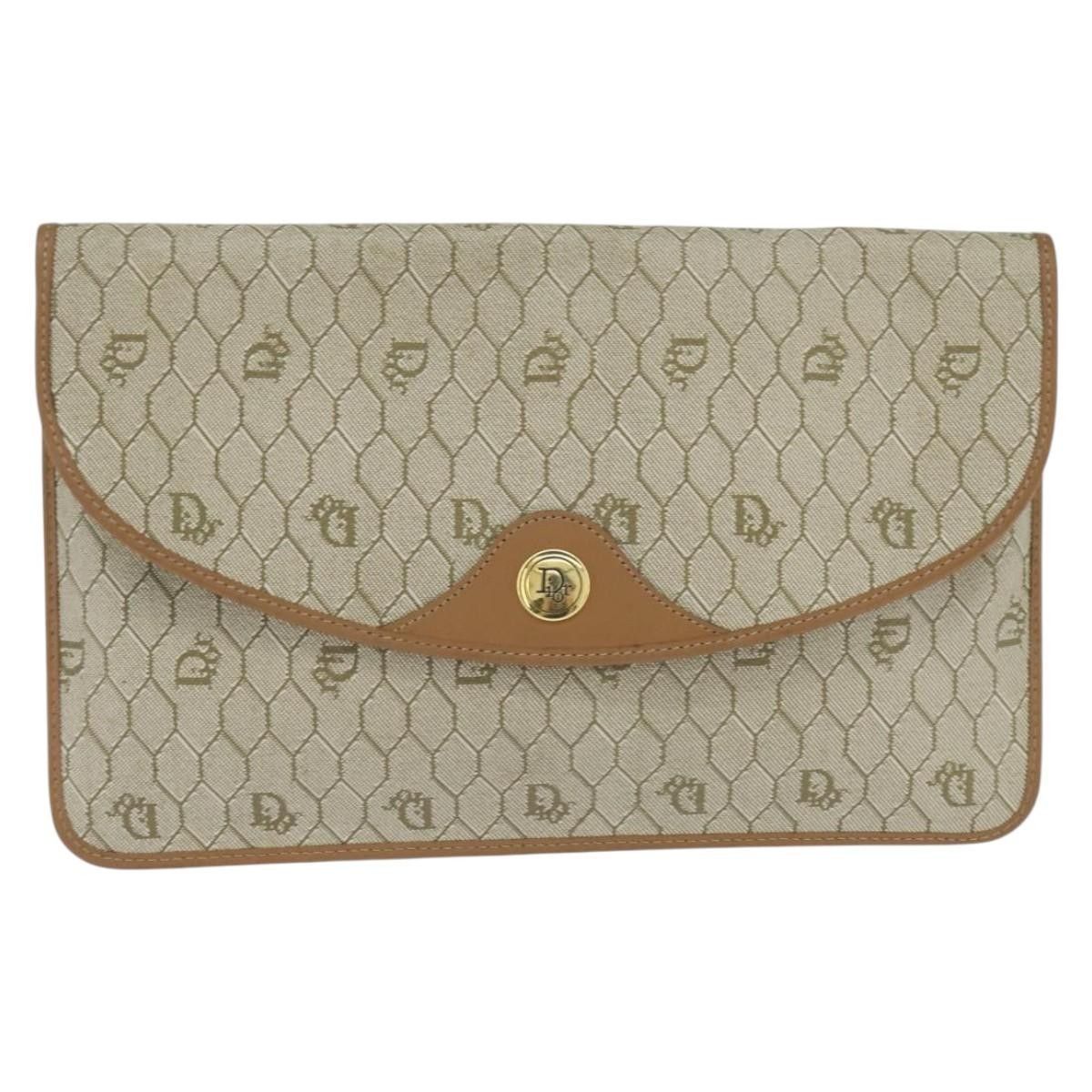 Dior Christian Dior Vintage honeycomb clutch Canvas Size ONE SIZE - 1 Thumbnail