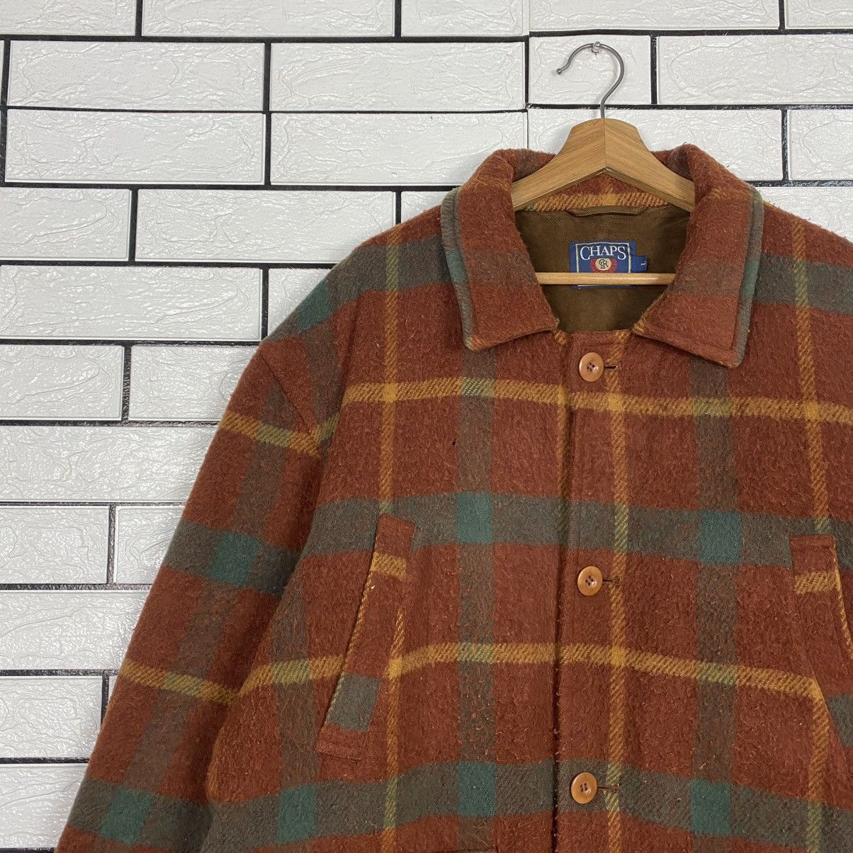 Chaps Ralph Lauren 🔥VINTAGE WOOL BUTTON JACKET CHAPS RALPH LAUREN BLANKET Size US L / EU 52-54 / 3 - 7 Thumbnail