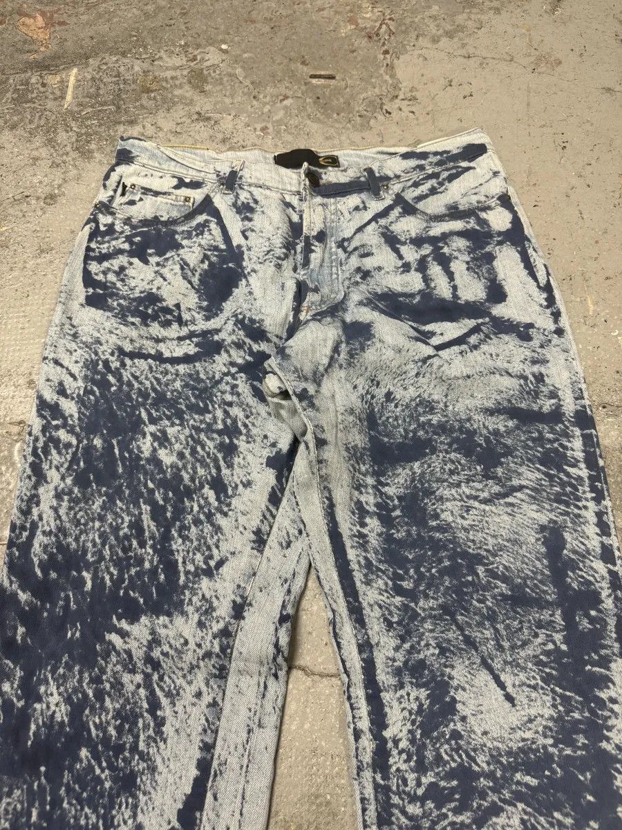 Just Cavalli 2000s Cavalli Blue Blurred Denim Jeans Size US 32 / EU 48 - 11 Thumbnail