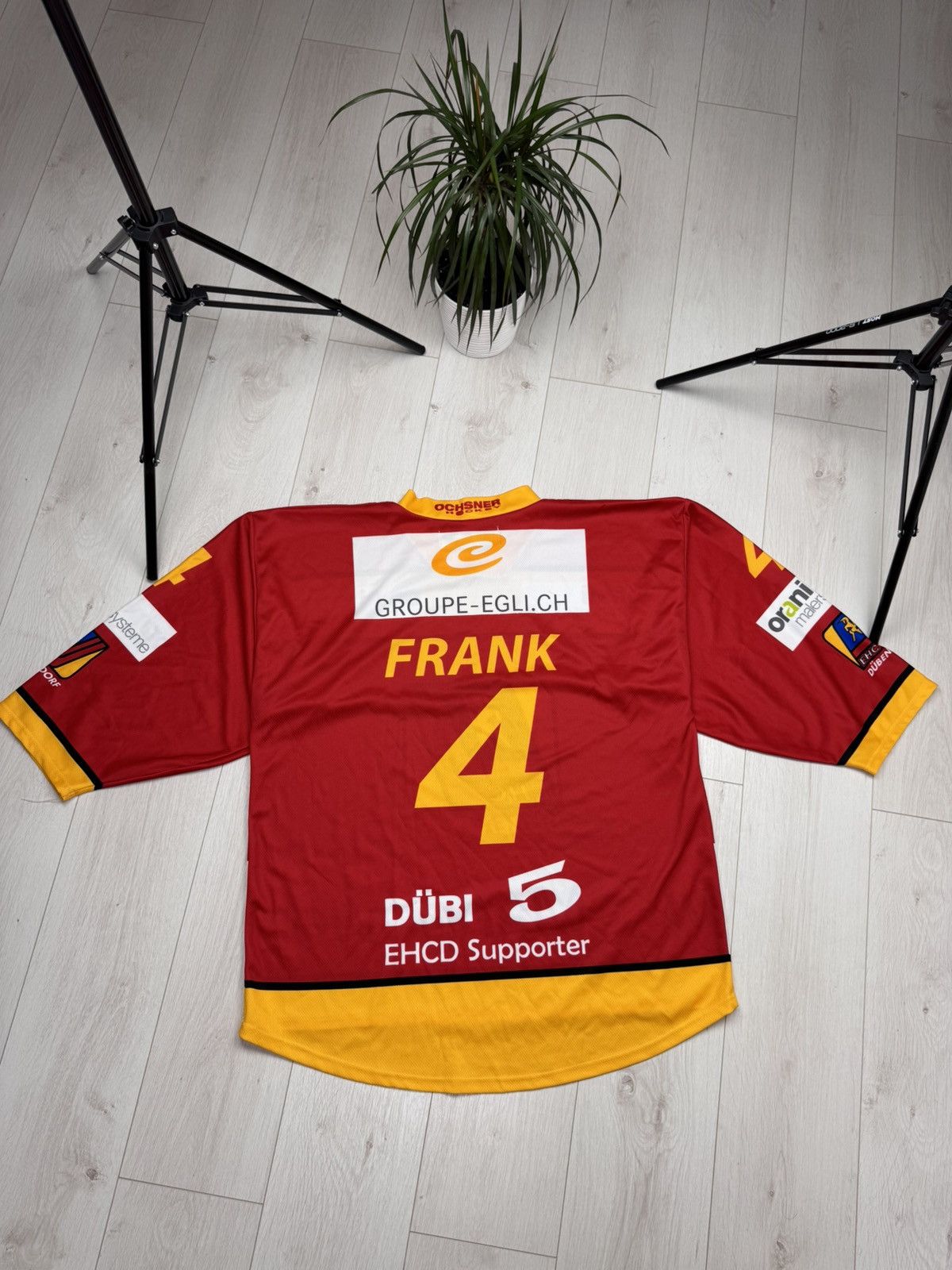 NHL OCHSNER Ehc Dubendorf #4 FRANK Swiss Hockey Jersey Size XL Size US XL / EU 56 / 4 - 6 Thumbnail