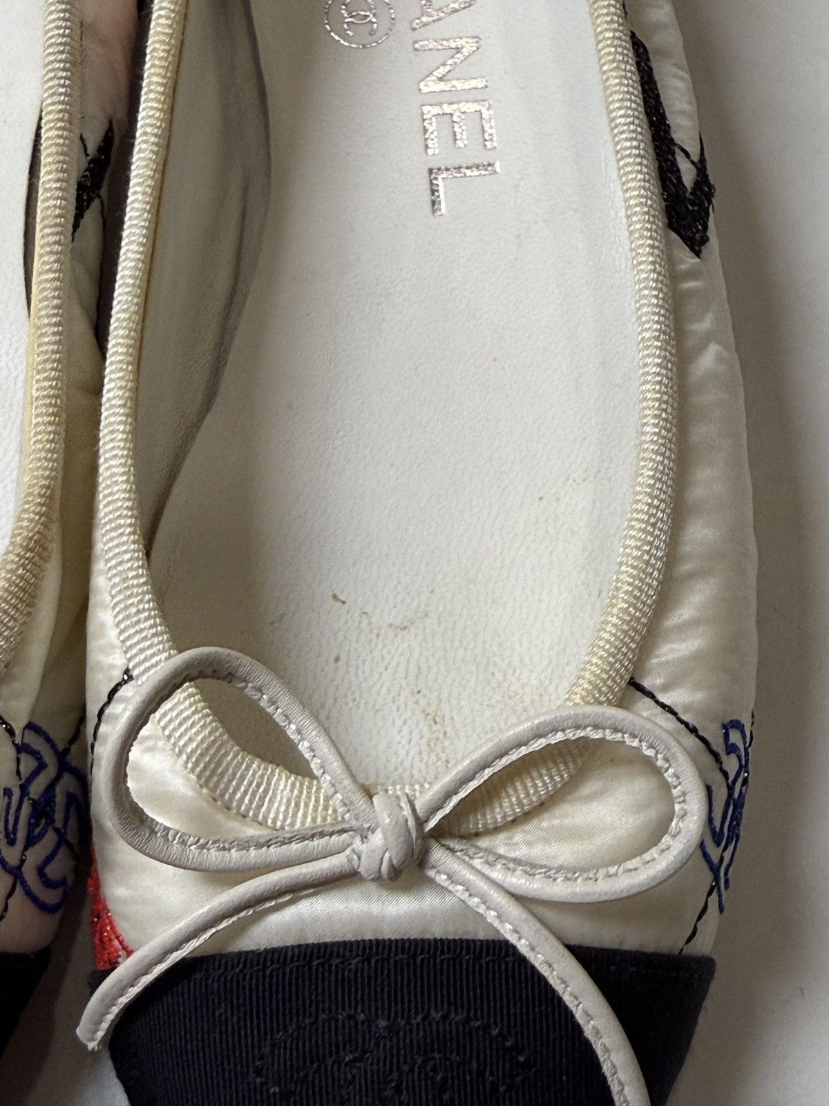Chanel Two-toned Nylon Ballet Flats Size US 4.5 / IT 34.5 - 4 Thumbnail