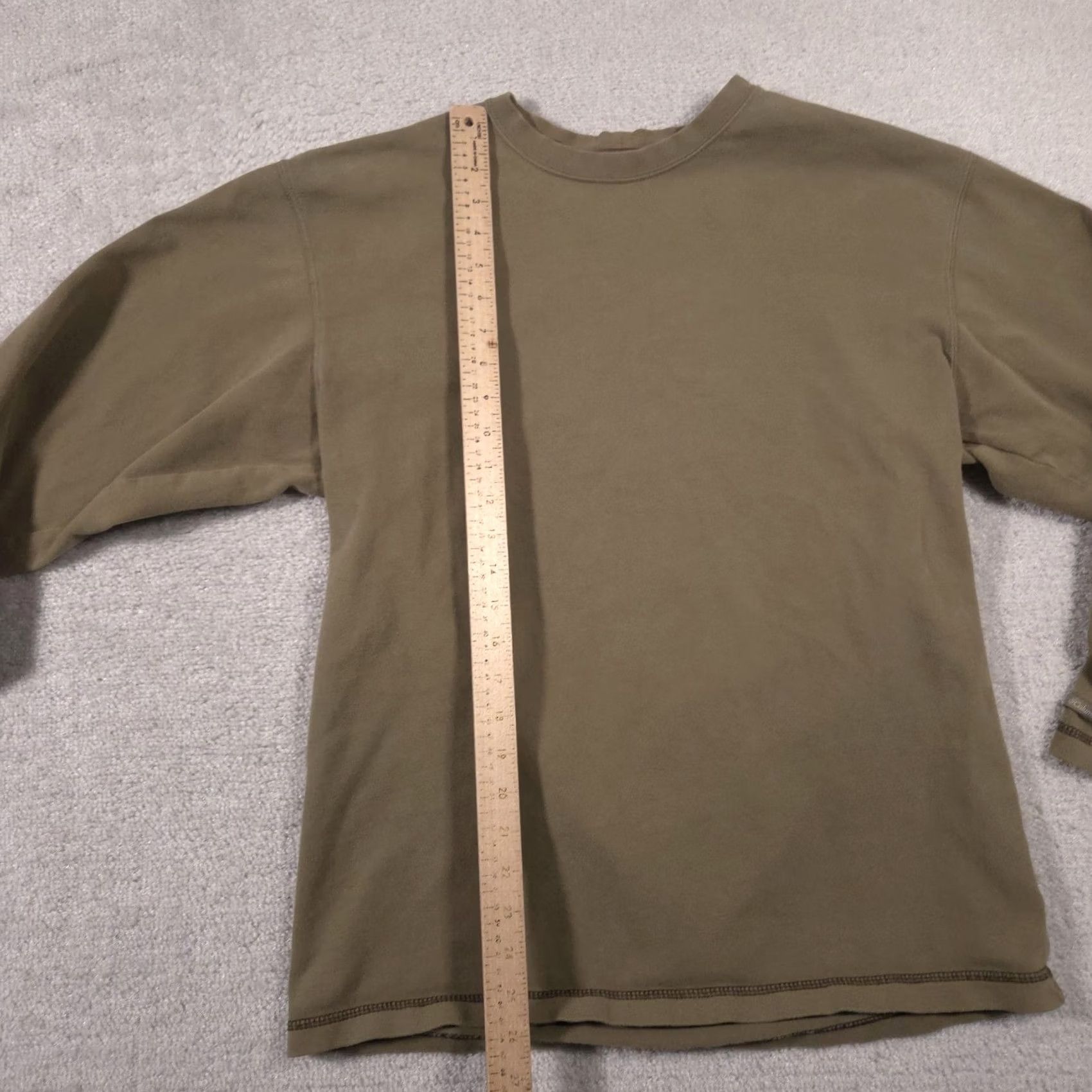 Olive Columbia Shirt Mens Medium Olive Green Long Sleeve Cotton Crewneck Outdoor Size US M / EU 48-50 / 2 - 6 Thumbnail
