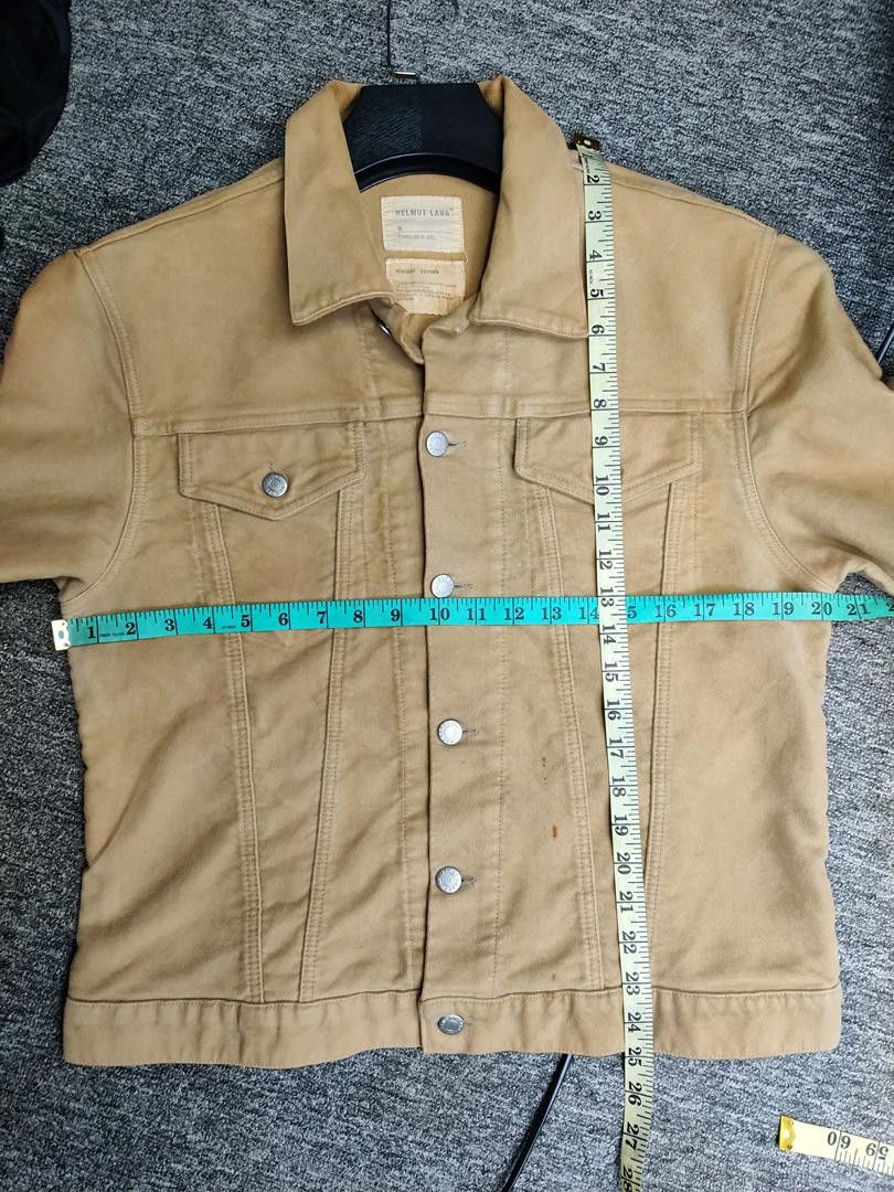Helmut Lang Vintage Helmut Lang Beige Trucker Jacket Size US M / EU 48-50 / 2 - 14 Thumbnail