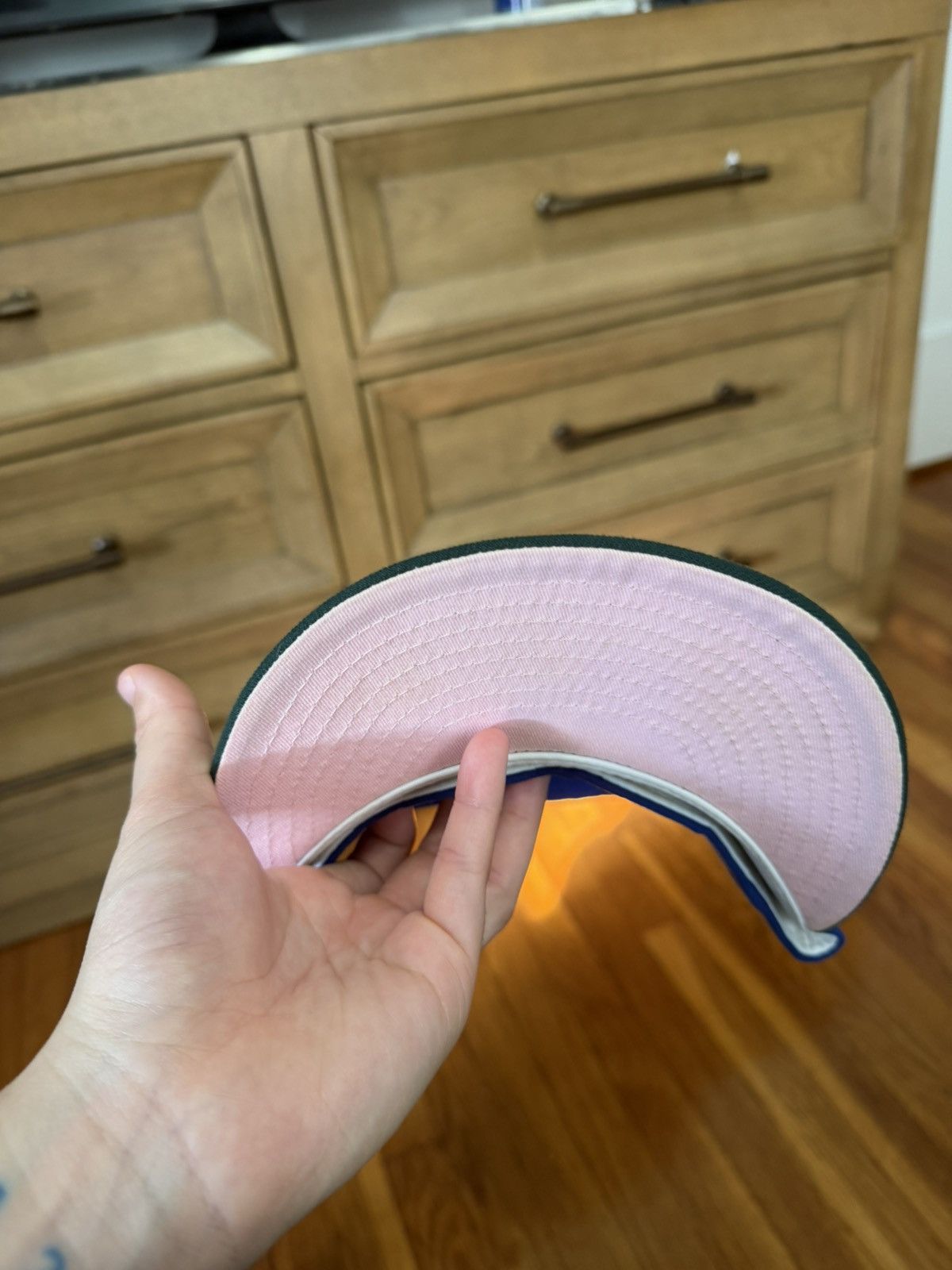 Hat Club Jae Tips Hat Club 7 3/8 Pink Brim Size ONE SIZE - 2 Thumbnail