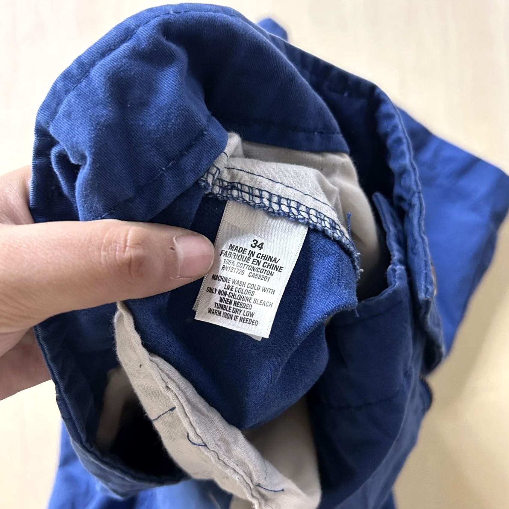 Aeropostale Aeropostale Shorts Mens 34 Chino Flat Front Casual Summer Walkshorts Blue Size US 34 / EU 50 - 4 Thumbnail