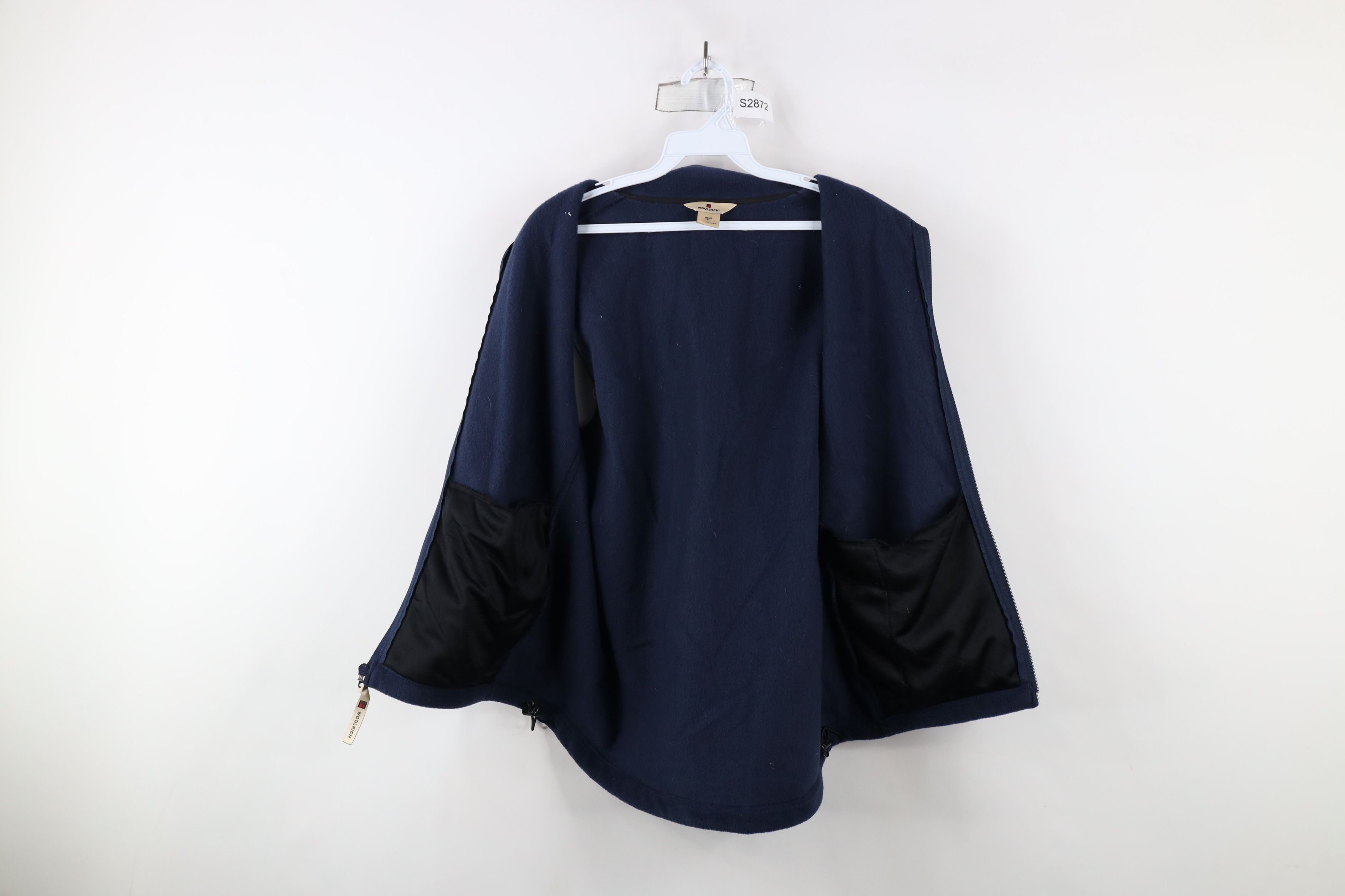 Vintage × Woolrich Woolen Mills Vintage Woolrich Spell Out Full Zip Fleece Vest Jacket Blue Size US M / EU 48-50 / 2 - 7 Thumbnail