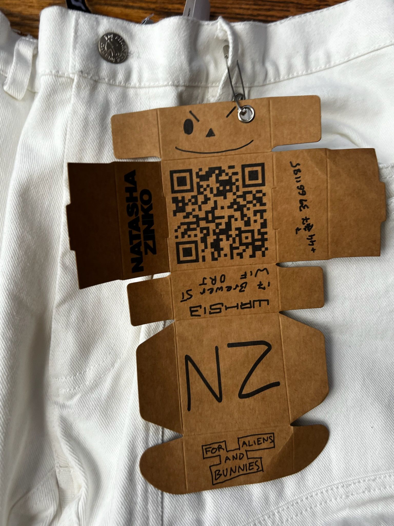 Natasha Zinko Denim Jeans (NZ313-122-WINTER-WHITE) Size US 37 - 5 Thumbnail