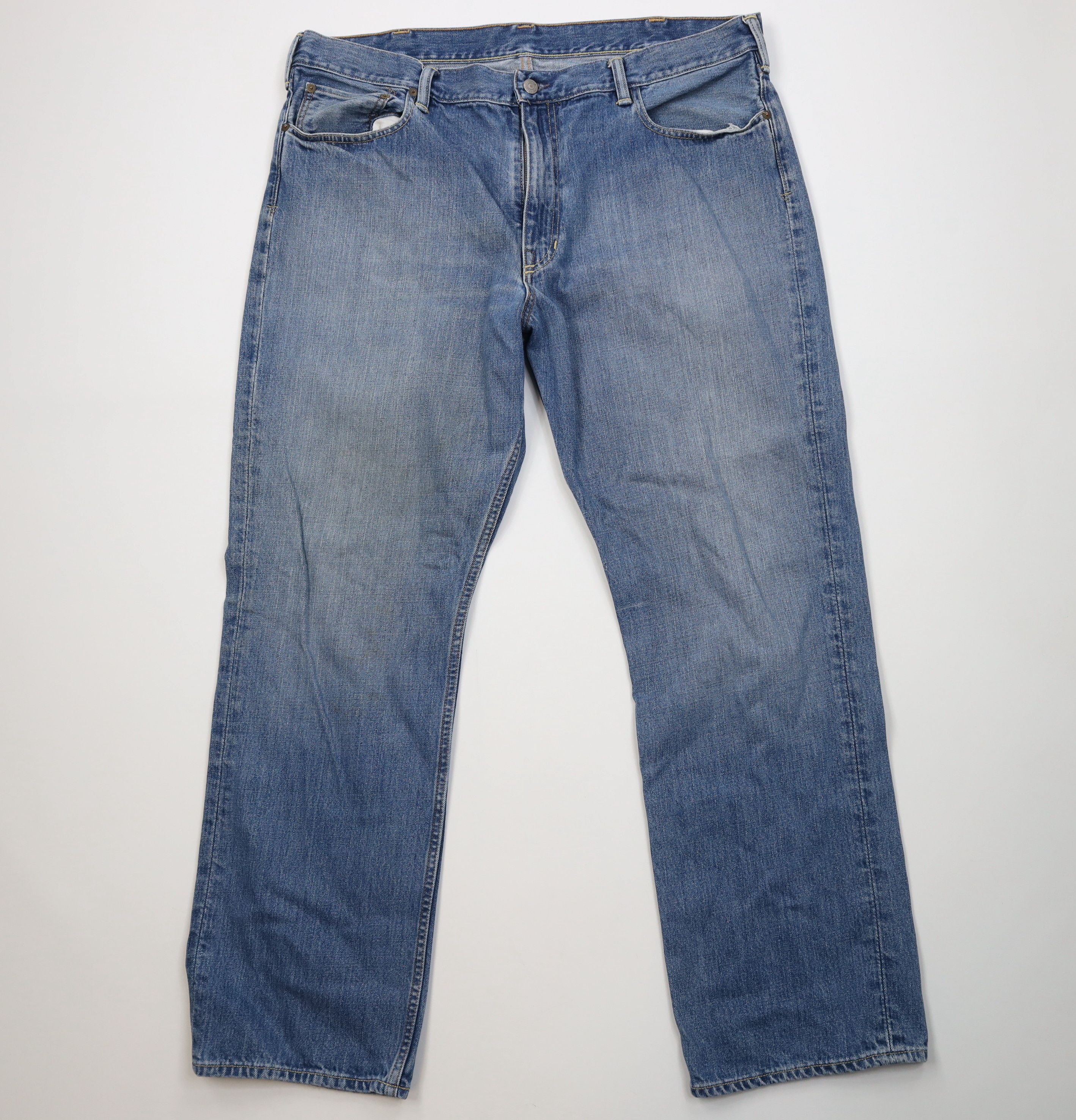 Ralph Lauren Vintage 90s Y2K Ralph Lauren Fit Wide Leg Denim Jeans Blue Size US 40 / EU 56 - 1 Thumbnail