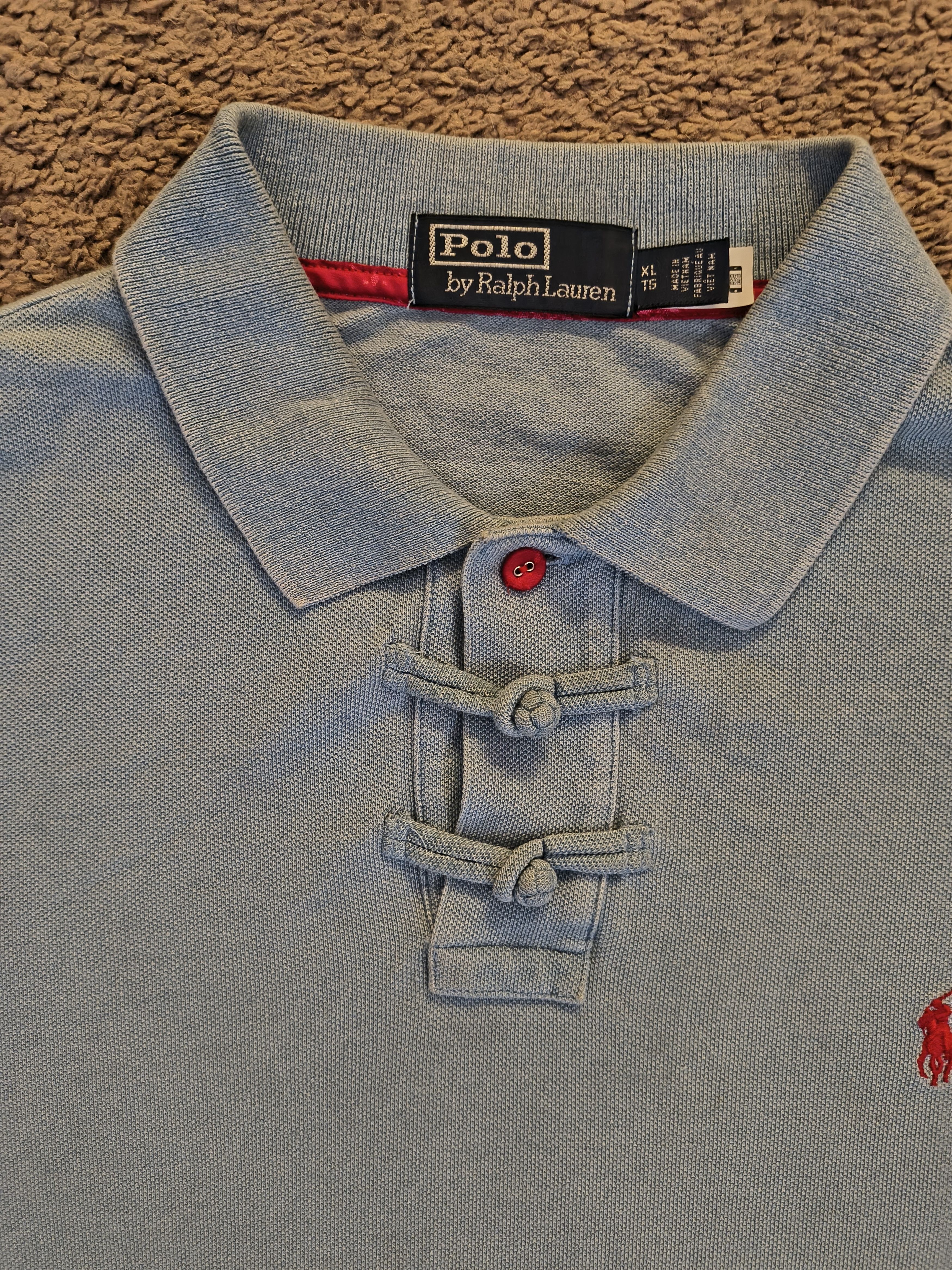 CLOT × Polo Ralph Lauren Ralph Lauren x clot blue polo with red logo XL Size US XL / EU 56 / 4 - 2 Thumbnail