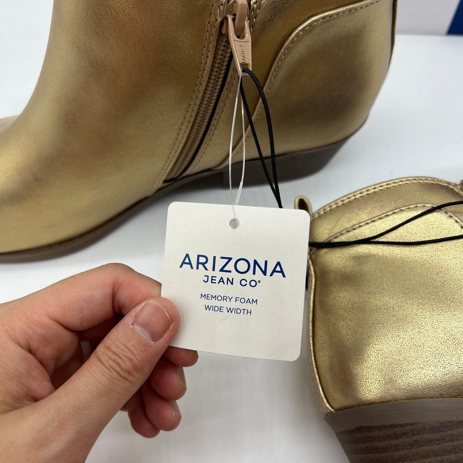 Other Arizona Jean Co Womens Castle Stacked Heel Booties Size US 9.5 / IT 39.5 - 10 Thumbnail
