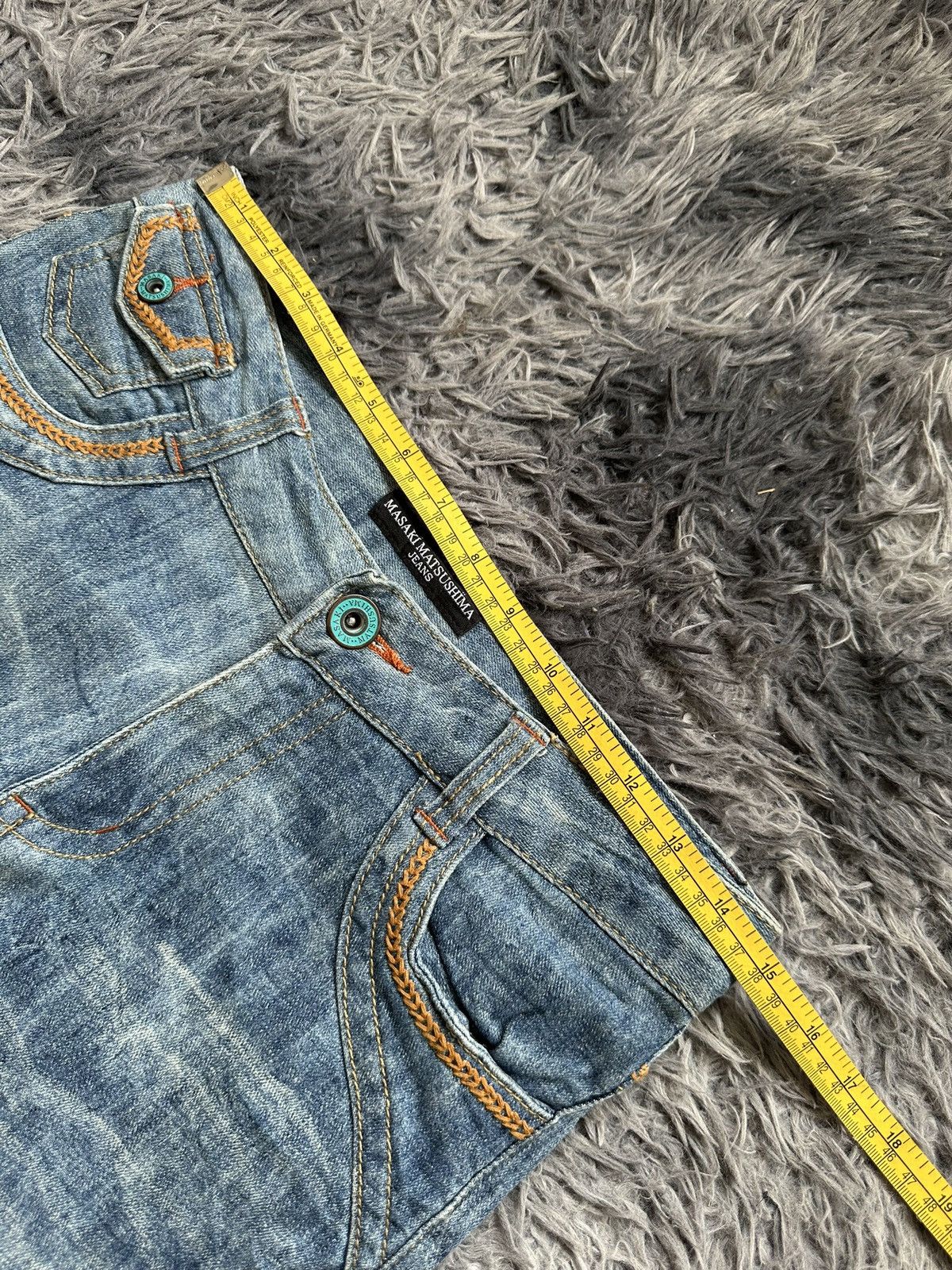 Masaki Matsushima 00's Masaki Matsushima bleach wash denim jeans Size US 29 - 12 Thumbnail
