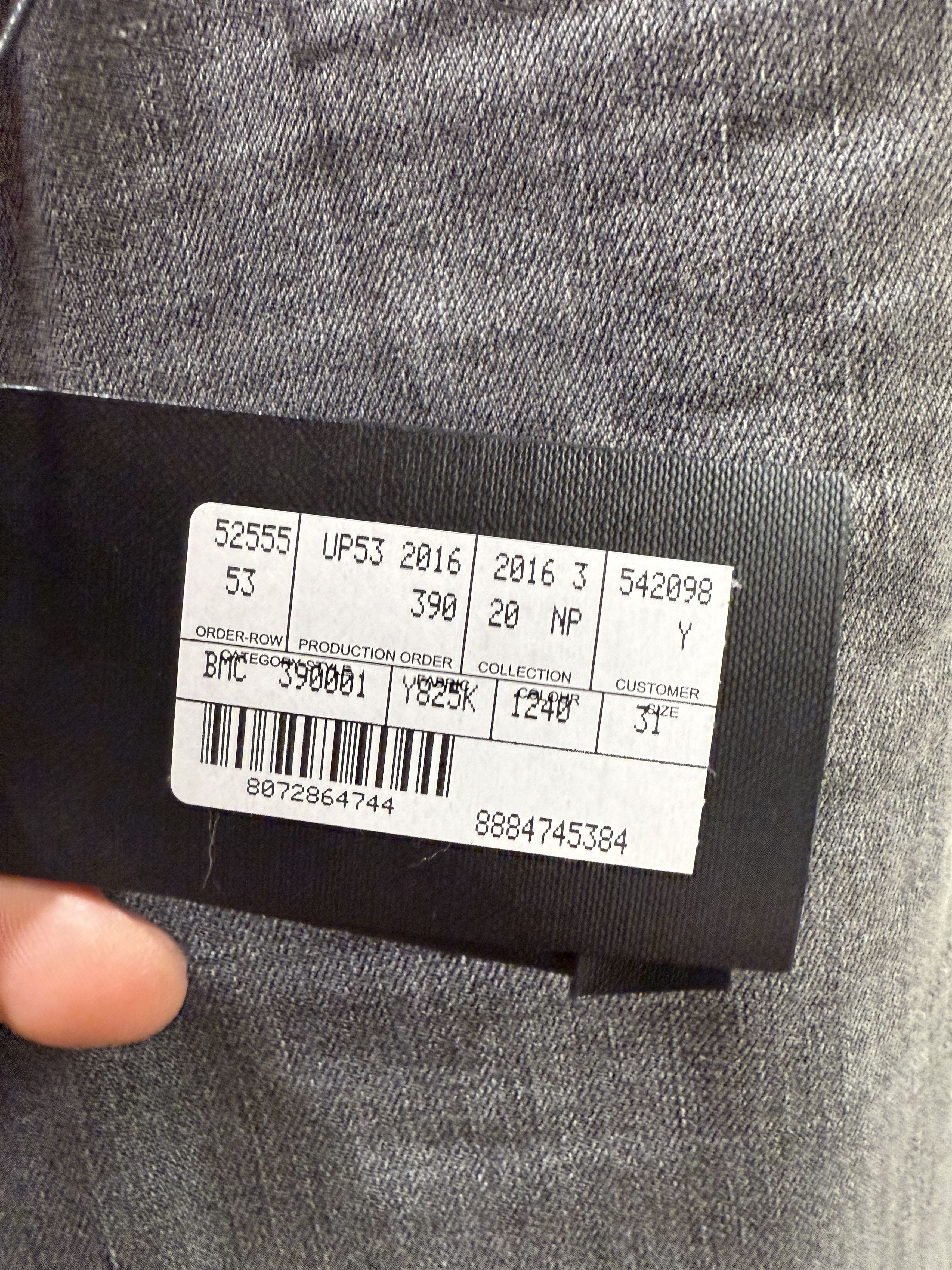 Saint Laurent Paris Saint Laurent Paris Size 31 Grey Jeans Size US 31 - 3 Thumbnail