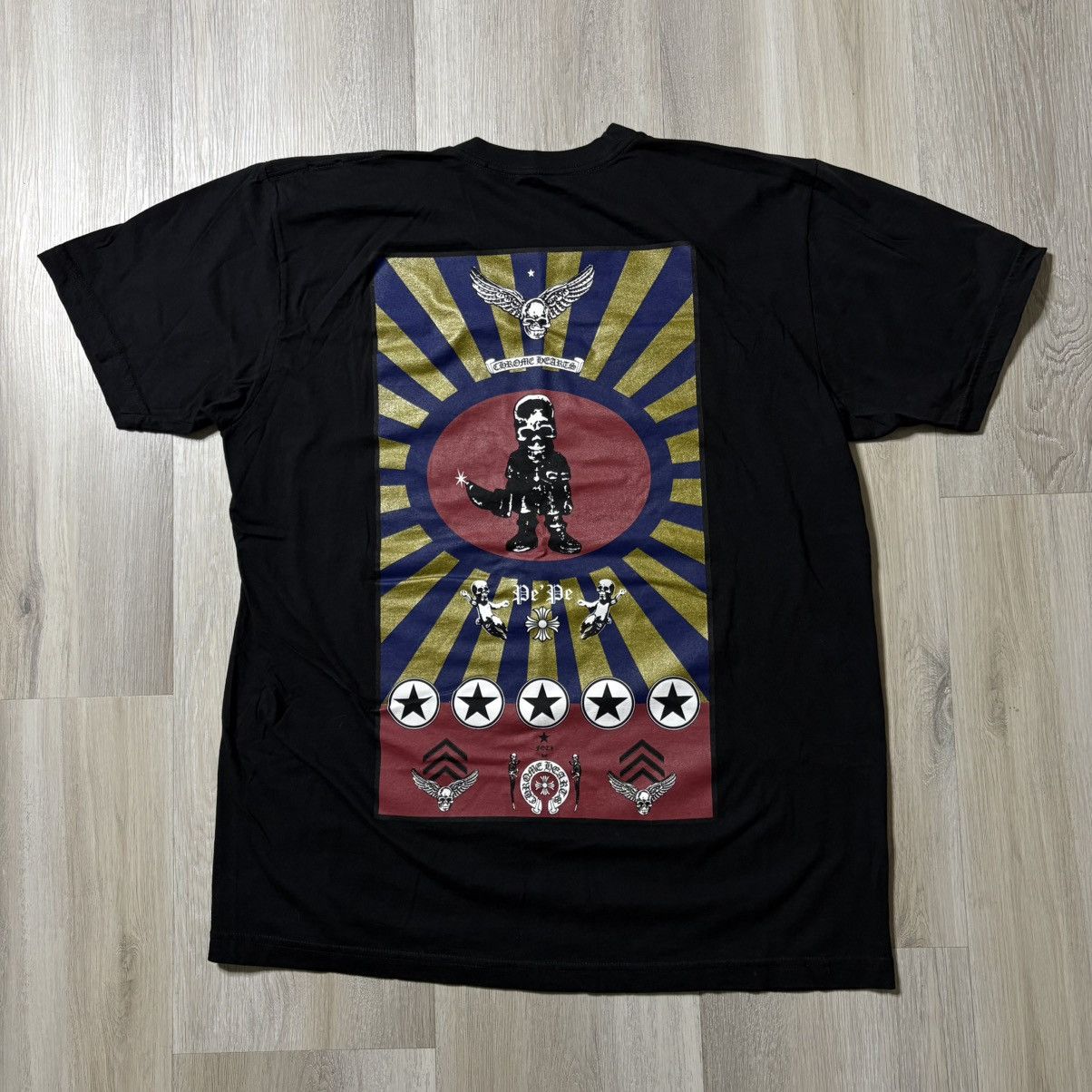 Chrome Hearts By Foti Rare Skull Pepe’ t shirt Sz XL
