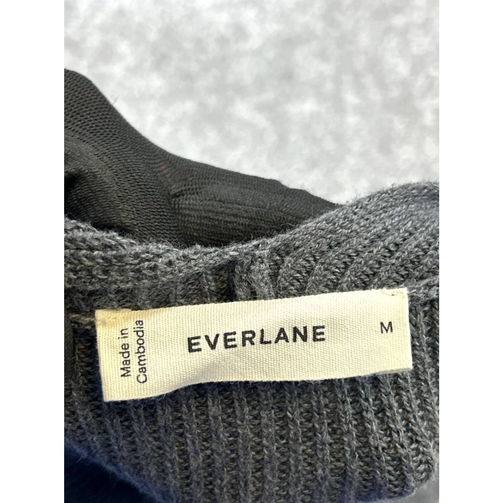 Everlane Everlane Sweater Womens Medium Gray Cotton Knit Pullover Pullover Casual Knit Shirt Pullover Mens Womens - Size M / US 6-8 / IT 42-44 - 3 Thumbnail