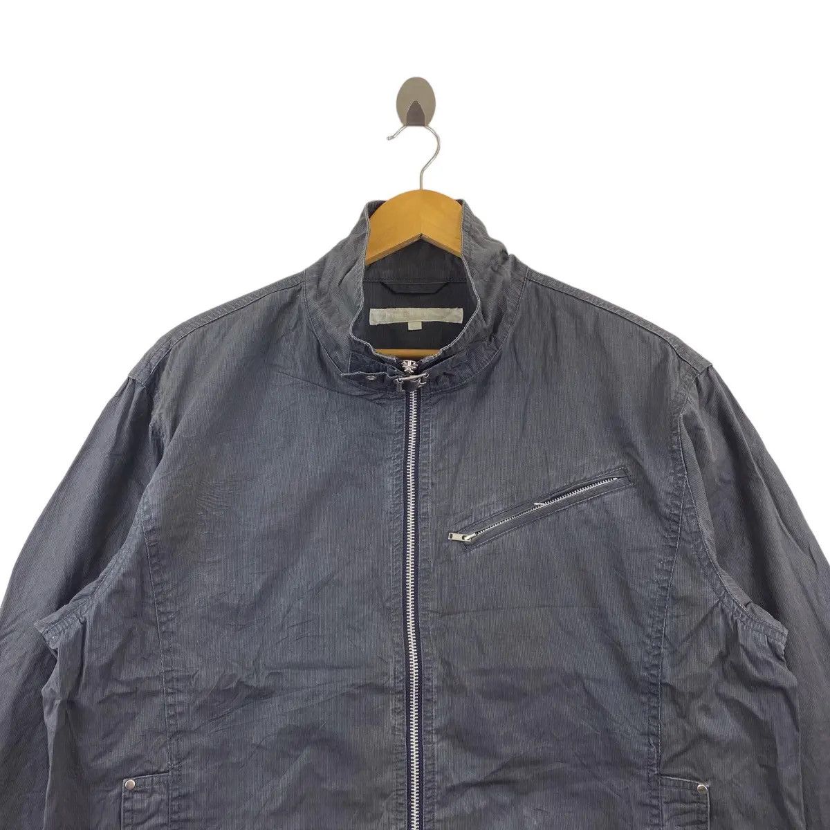 Vintage Vintage D’HOMME A HOMME Belt Neck Motorcycle Jacket Size US L / EU 52-54 / 3 - 2 Thumbnail