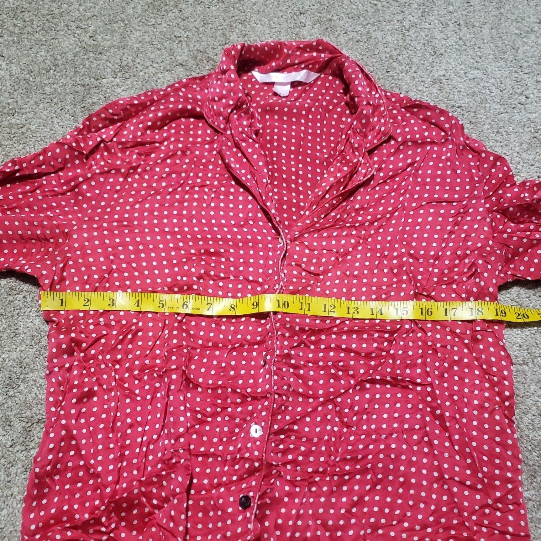 Victoria's Secret Victoria's Secret Sleep Shirt Shirt Women M Red Lightweight Button Up VICTORIAS SECRET Size M / US 6-8 / IT 42-44 - 3 Thumbnail