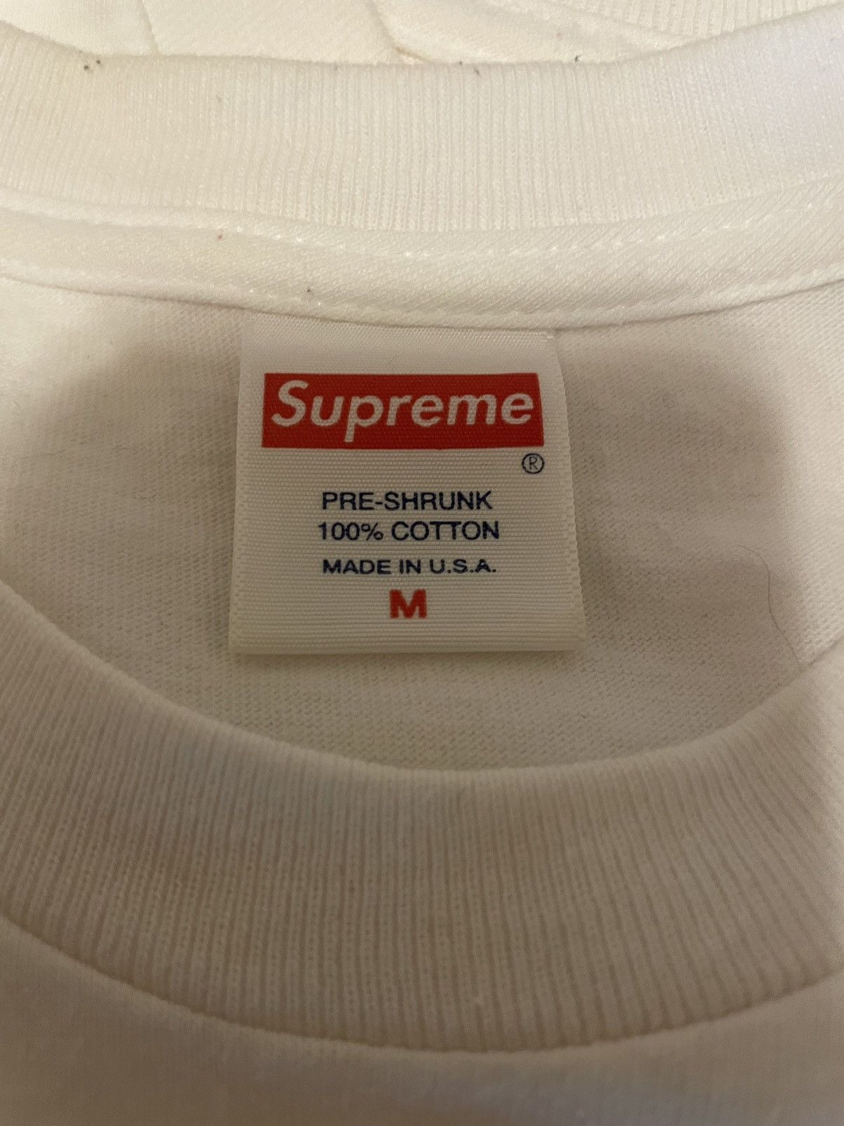 Supreme Supreme Digi Stripper Tee White Size US M / EU 48-50 / 2 - 3 Thumbnail