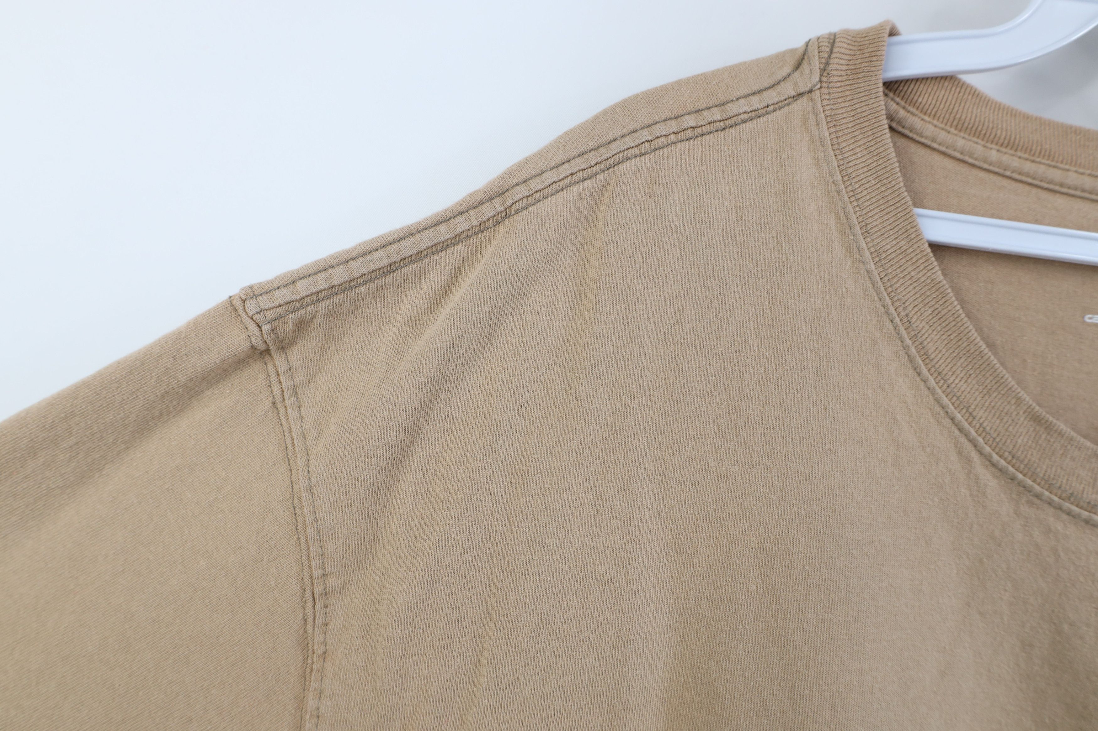 Carhartt Vintage Y2K Carhartt Pocket T-Shirt Beige Khaki Tan Size US XXL / EU 58 / 5 - 7 Thumbnail