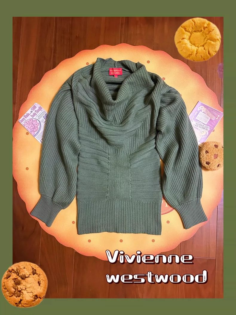Vivienne Westwood vivienne westwood Green tucked-in sweater Size S / US 4 / IT 40 - 1 Thumbnail