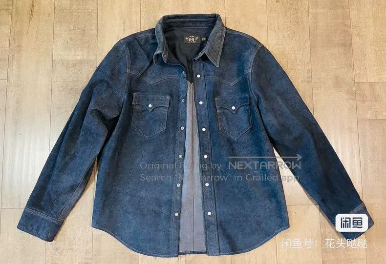 RRL Ralph Lauren RRL Ralph Lauren Vintage limited edition blue dyed suede w Size US L / EU 52-54 / 3 - 4 Thumbnail