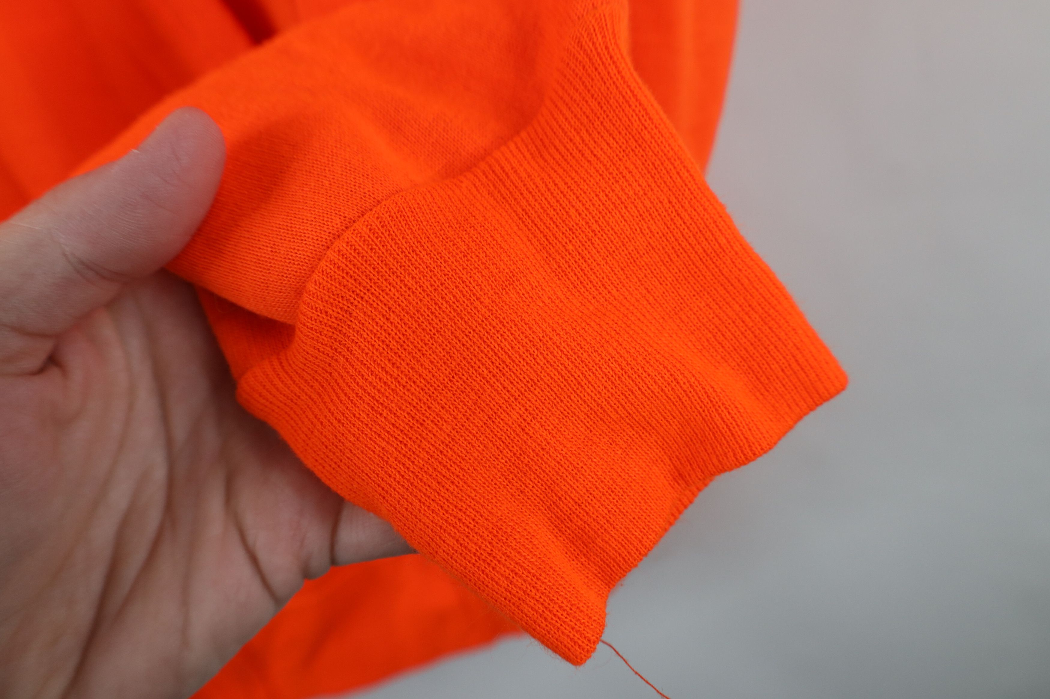 Vintage Vintage 70s 80s Streetwear Lined Hoodie Blaze Orange USA Size US XL / EU 56 / 4 - 5 Thumbnail