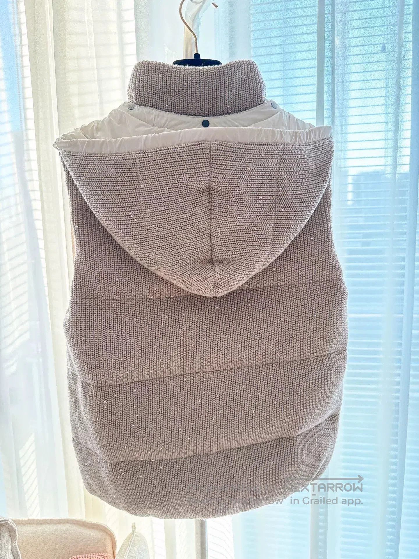 Brunello Cucinelli Brunello Cucinelli Sequin Knit Down Vest. Size US S / EU 44-46 / 1 - 7 Thumbnail
