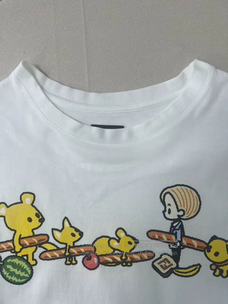 Fendi Fendi baguette embroidery printed short-sleeve white T-shi Size US S / EU 44-46 / 1 - 5 Thumbnail