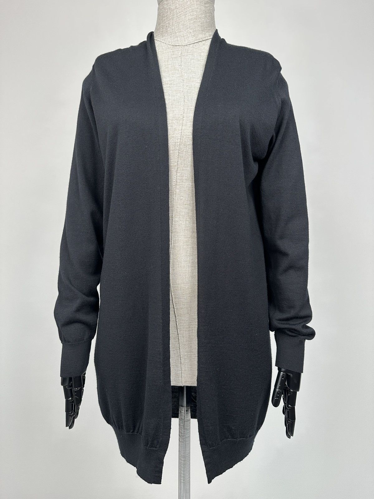 John Smedley JOHN SMEDLEY 100% Merino Wool Extrafine Open Front Cardigan Size L / US 10 / IT 46 - 5 Thumbnail