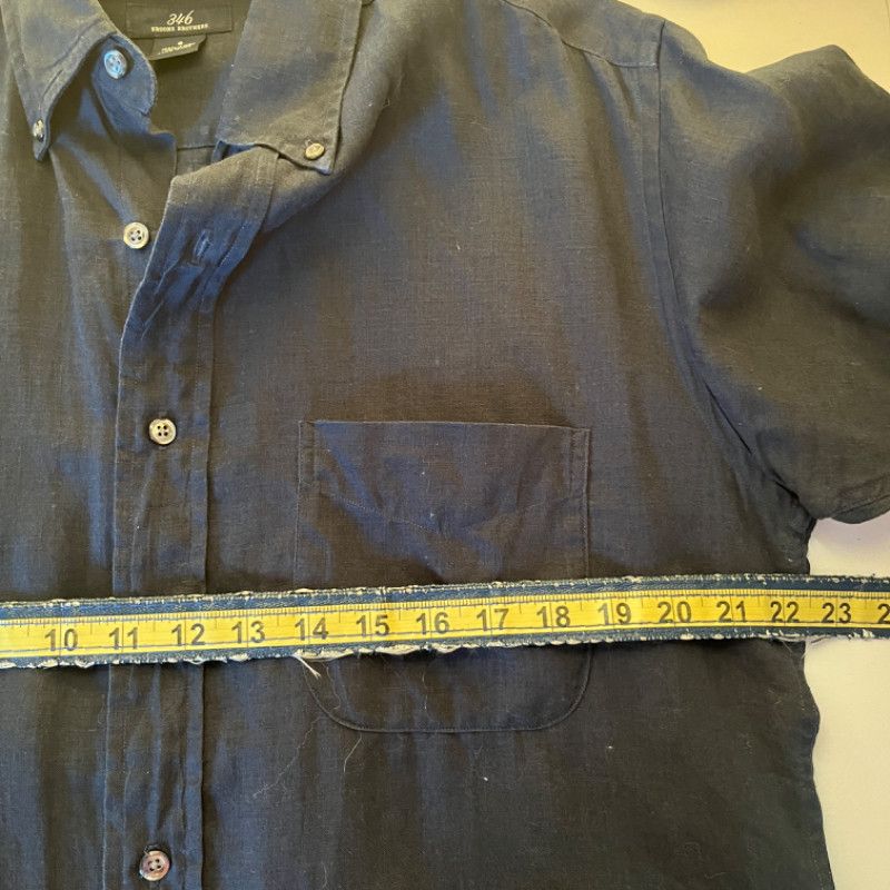 Brooks Brooks Brothers 346 Men's Shirt Size S Dark Navy Blue Size US S / EU 44-46 / 1 - 5 Thumbnail