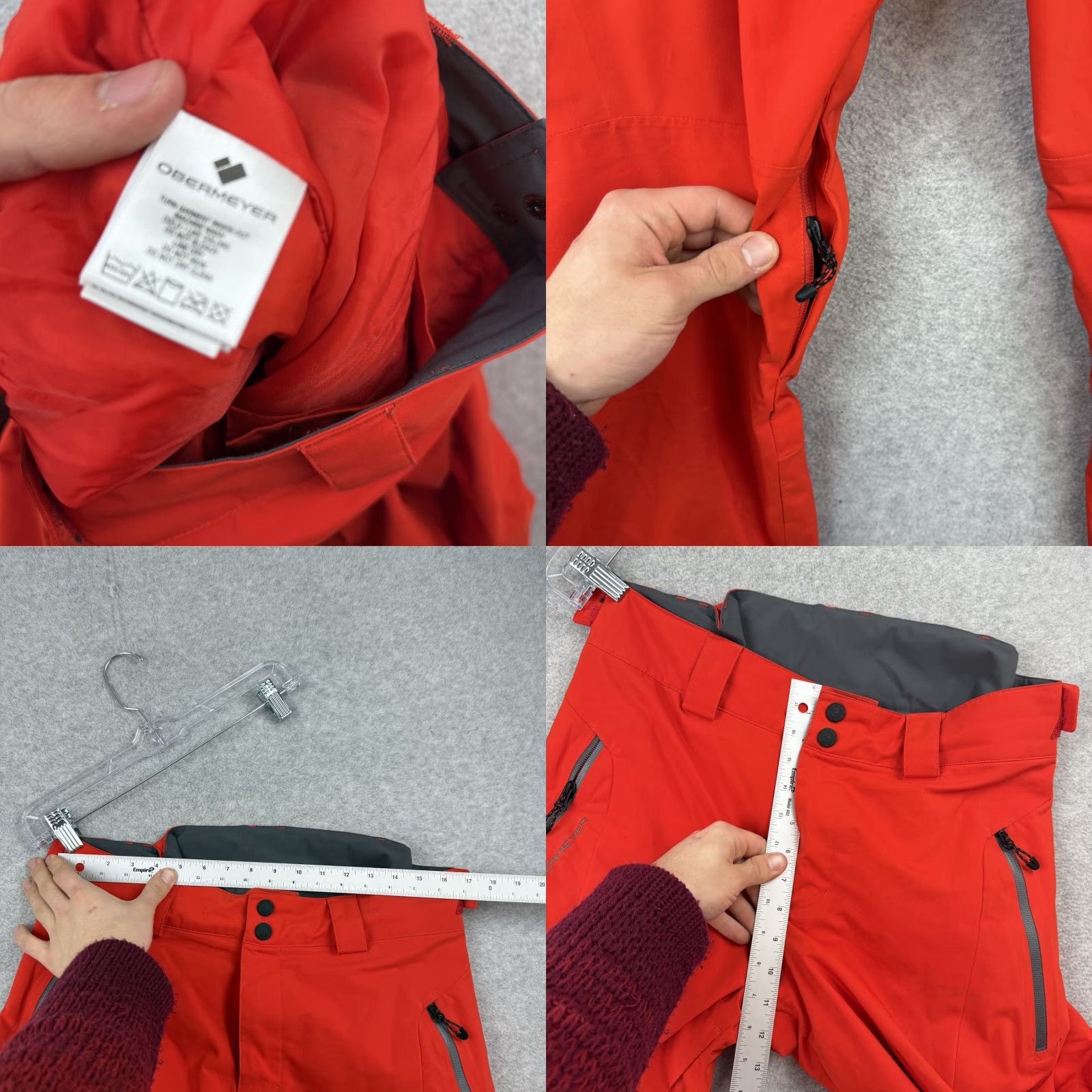 Obermeyer Obermeyer Force Pant Mens Orange Snow Pants Ski Winter Activewear L EUC Size US 33 - 8 Thumbnail