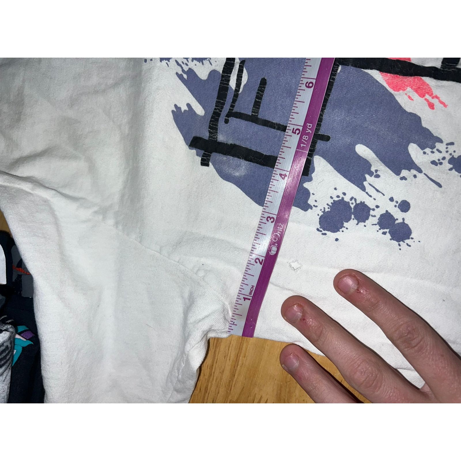 Vintage Vintage Body Force Shirt Graphic Splatter Bodyforce Tee 90s Size L / US 10 / IT 46 - 8 Thumbnail