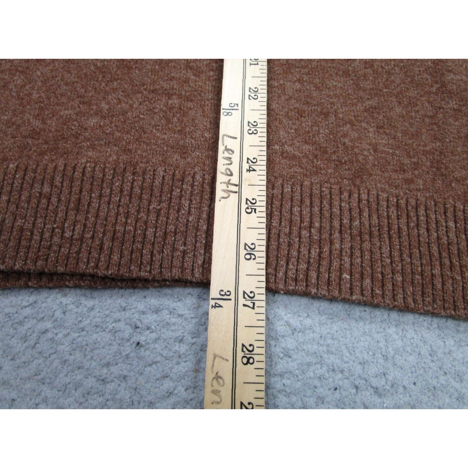 Gap Gap Mens Large Brown Merino Wool Blend Crewneck Knit Pullover Sweater Size US L / EU 52-54 / 3 - 7 Thumbnail