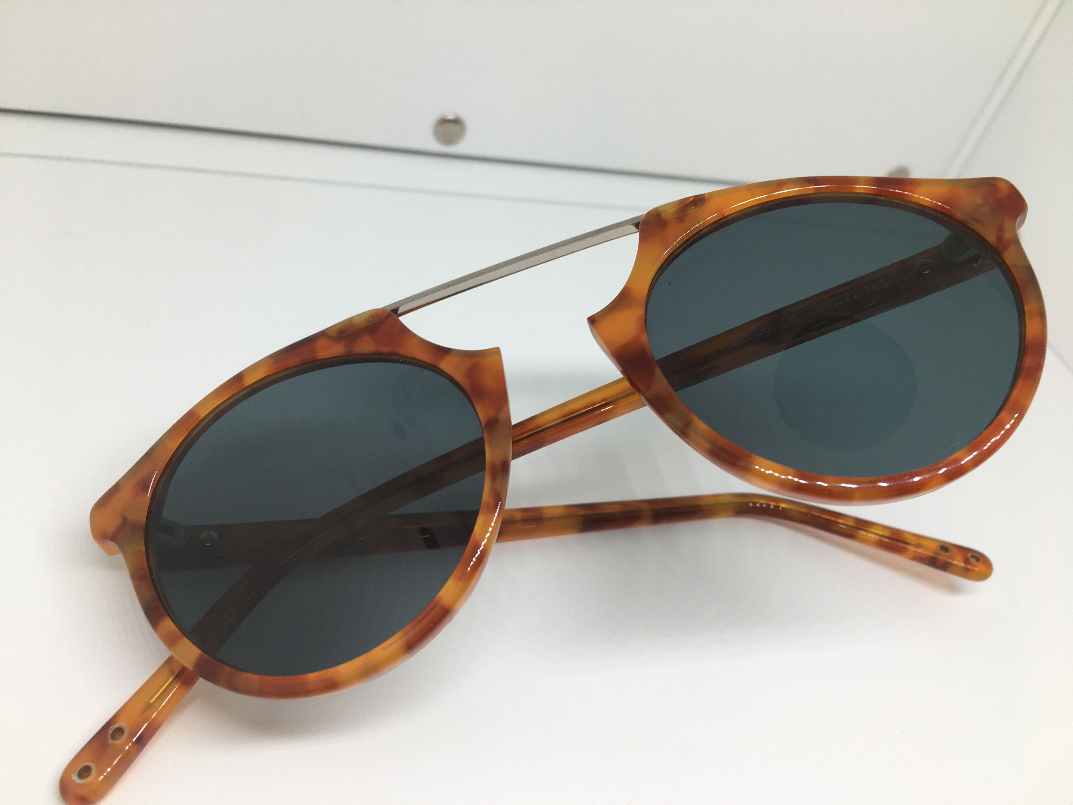 Vintage Blauer Handmade Tortoise Round Sunglasses Frame Size ONE SIZE - 6 Thumbnail