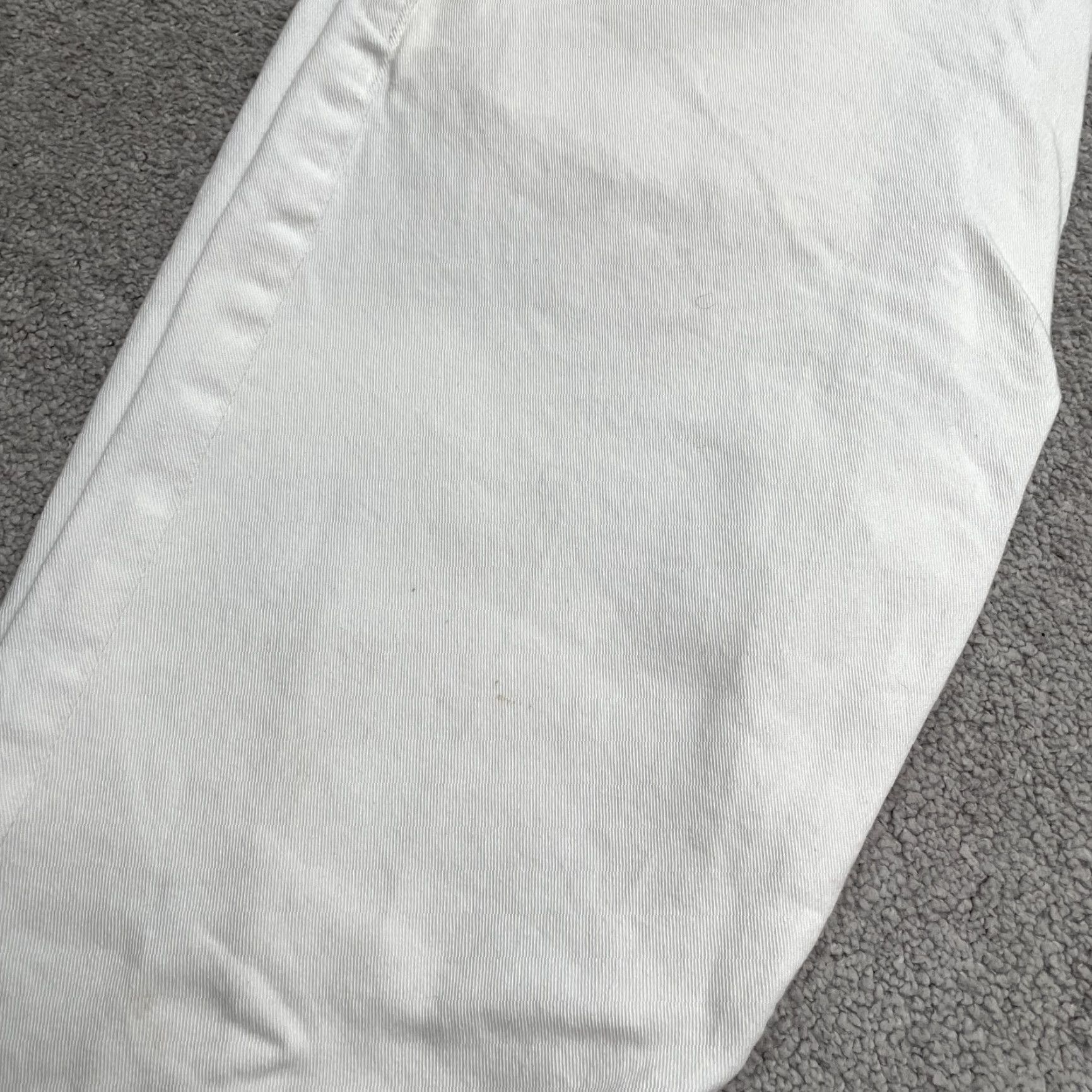 Michael Kors MICHAEL KORS Slim Fit Jeans Mens 36x30 White Denim Straight Leg Casual Classic Size US 36 / EU 52 - 6 Thumbnail
