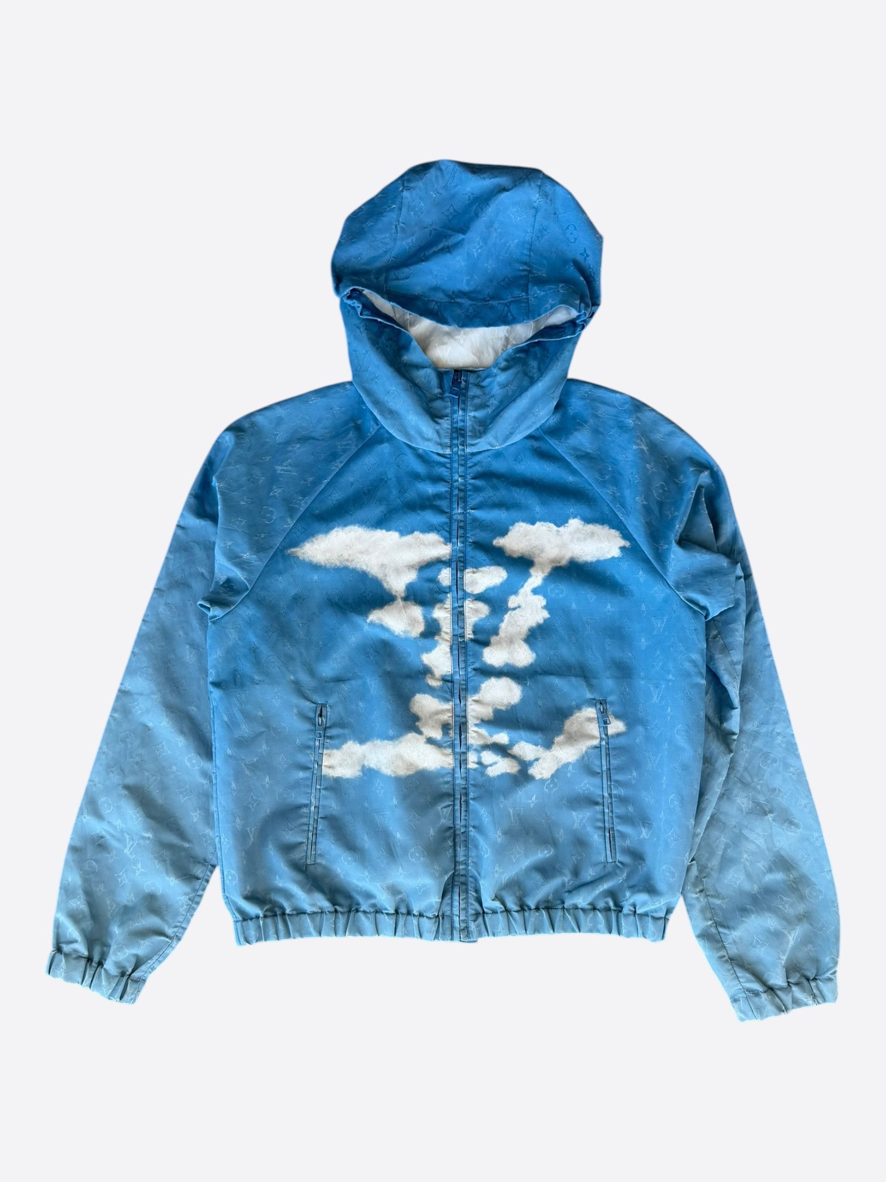 Louis Vuitton Louis Vuitton Blue Cloud Monogram Windbreaker Size US M / EU 48-50 / 2 - 1 Thumbnail