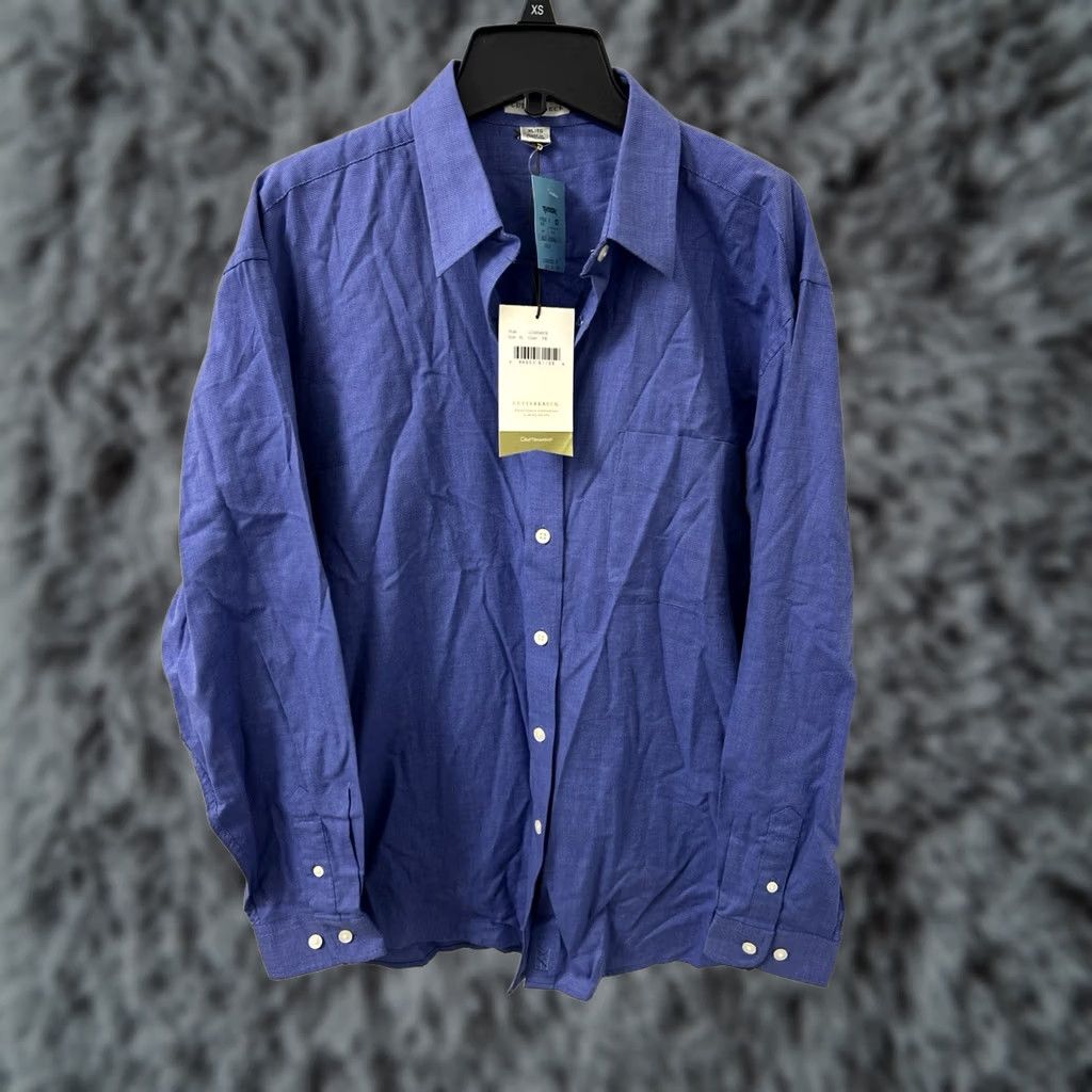 Cutter & Buck Cutter & Buck Shirt Mens XL Blue Button Down Long Sleeve NWT Dress Shirt Size US XL / EU 56 / 4 - 1 Thumbnail