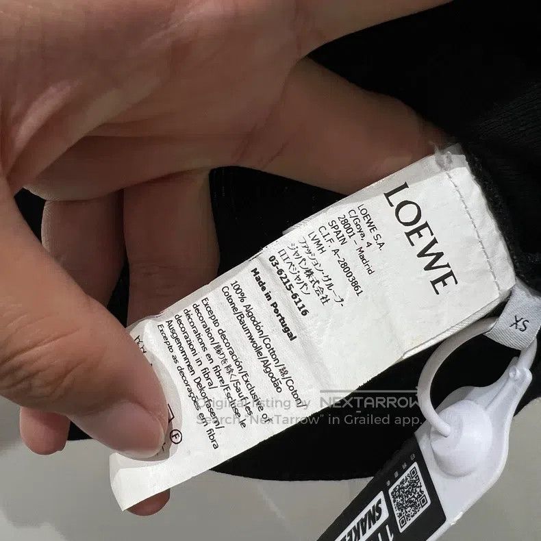 Loewe Loewe Black chest knitting logo short-sleeved Size XS / US 0-2 / IT 36-38 - 4 Thumbnail