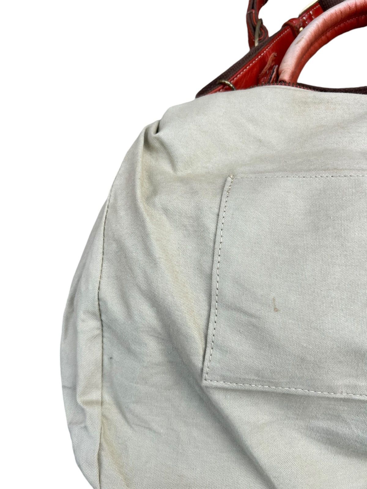 Leather Kissora Japan Sun Faded Patina Leather 2 Way Sling Bag Size ONE SIZE - 23 Thumbnail