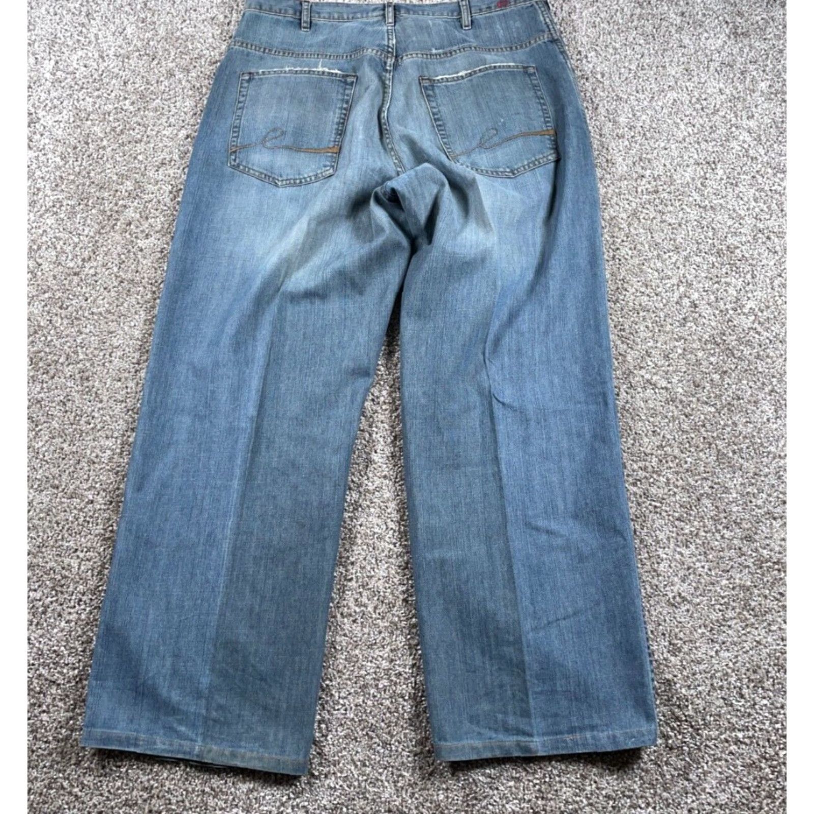Vintage VINTAGE Elevee Jeans Wide-Leg 90s Baggy Regular Men's 38 x 32 Blue Denim USA Made Size US 38 / EU 54 - 2 Thumbnail