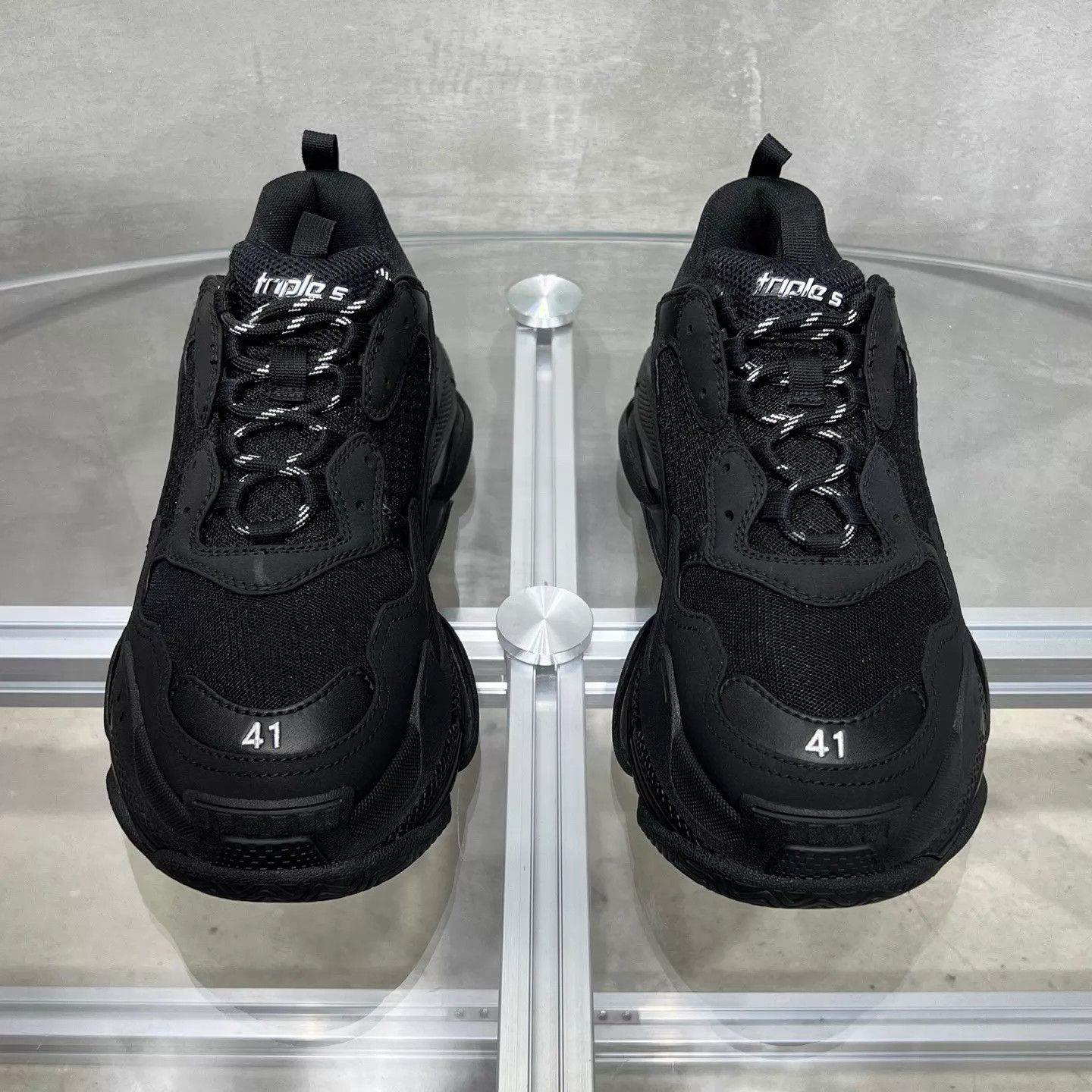 Balenciaga Balenciaga BLCG Triples Black 41 Size US 8 / EU 41 - 1 Thumbnail