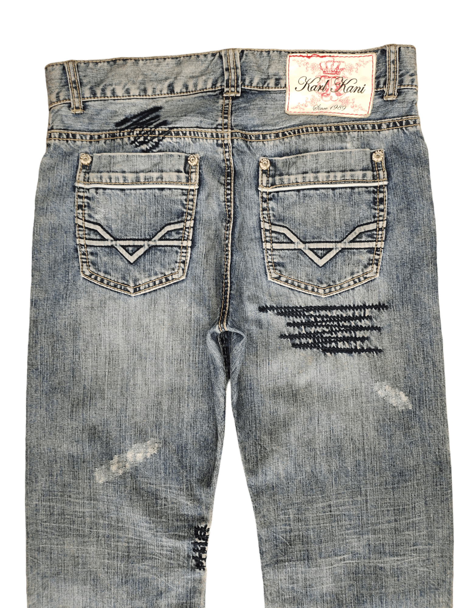 Karl Kani Baggy Jeans Karl Kani Design Denim Wide Loose Leg Y2k Jnco Size US 36 / EU 52 - 2 Thumbnail