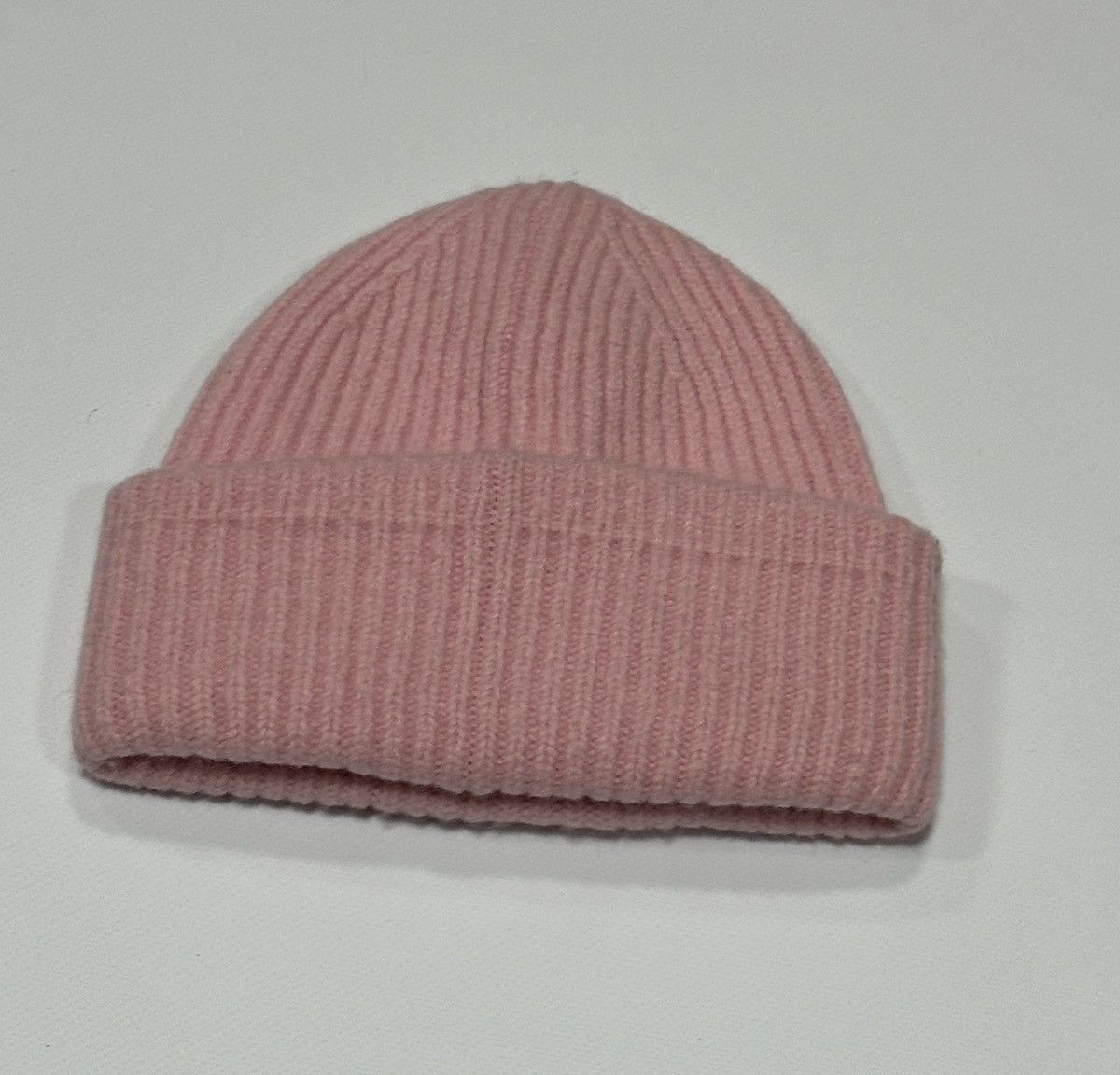 Acne Studios Acne Studios Face Logo Wool Pink Beanie Hat Size 56 cm Size ONE SIZE - 2 Thumbnail