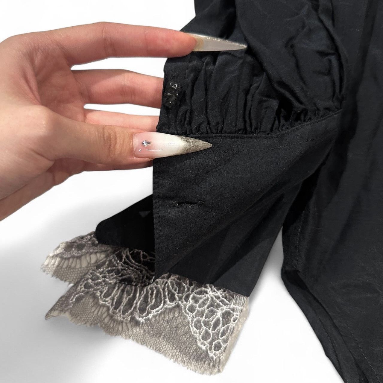 If Six Was Nine If Six Was Nine Black Lace Panel Shirt Size US S / EU 44-46 / 1 - 6 Thumbnail