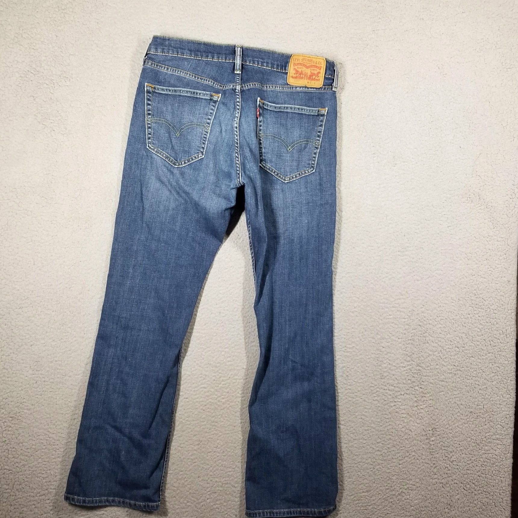 Levi's Levi's 514 Jeans Men 32x30 Blue Denim Straight Leg Mid Rise Casual Classic Rivets Size US 32 / EU 48 - 7 Thumbnail
