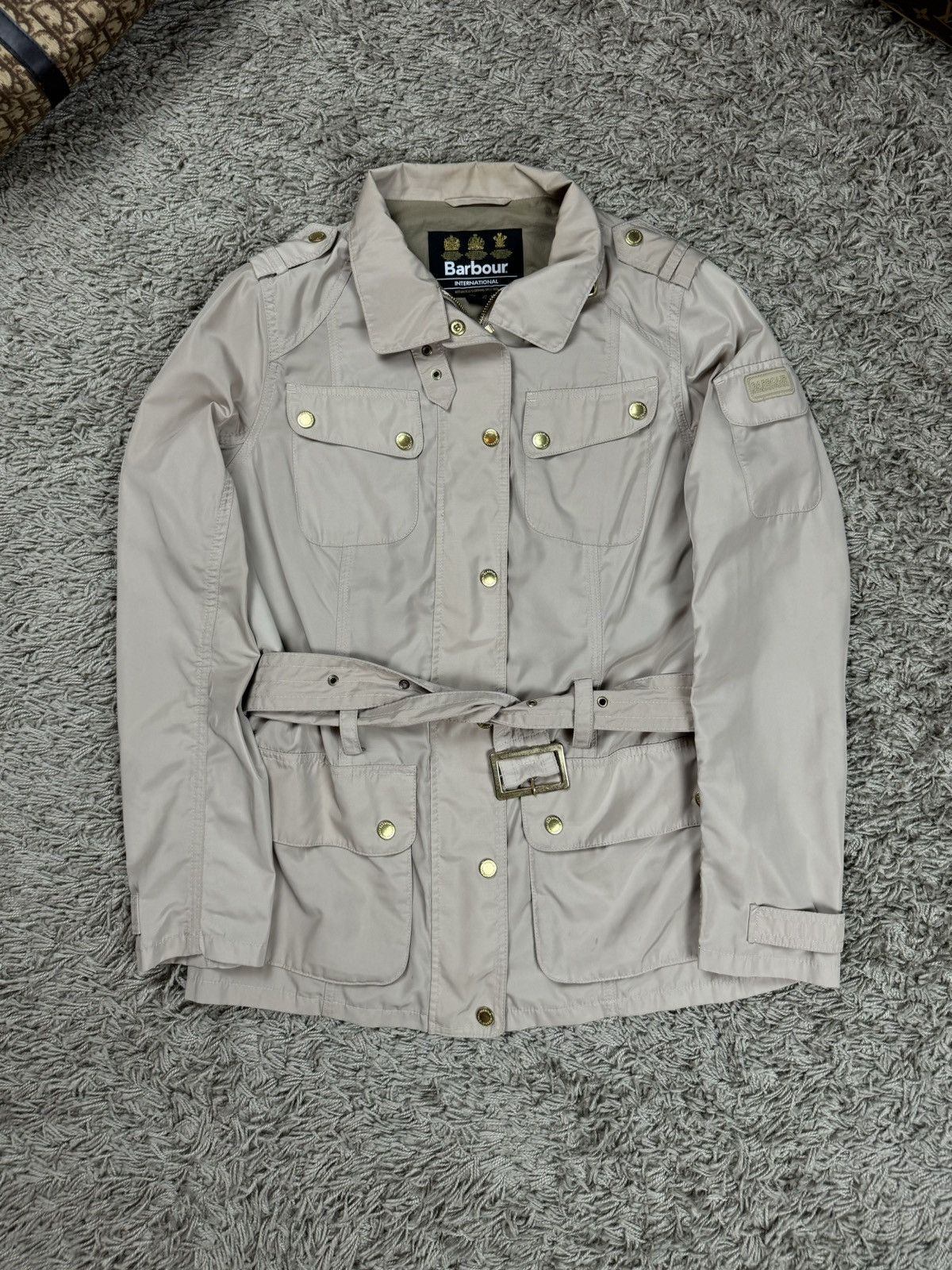 Barbour Trench coat Barbour International original streetwear item Size L / US 10 / IT 46 - 1 Thumbnail