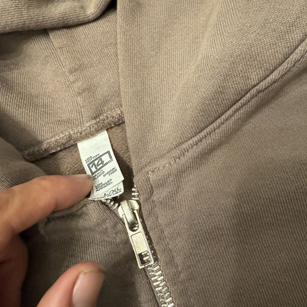 Los Angeles Apparel Cropped Brown Zip-Up Hoodie Size L / US 10 / IT 46 - 2 Thumbnail