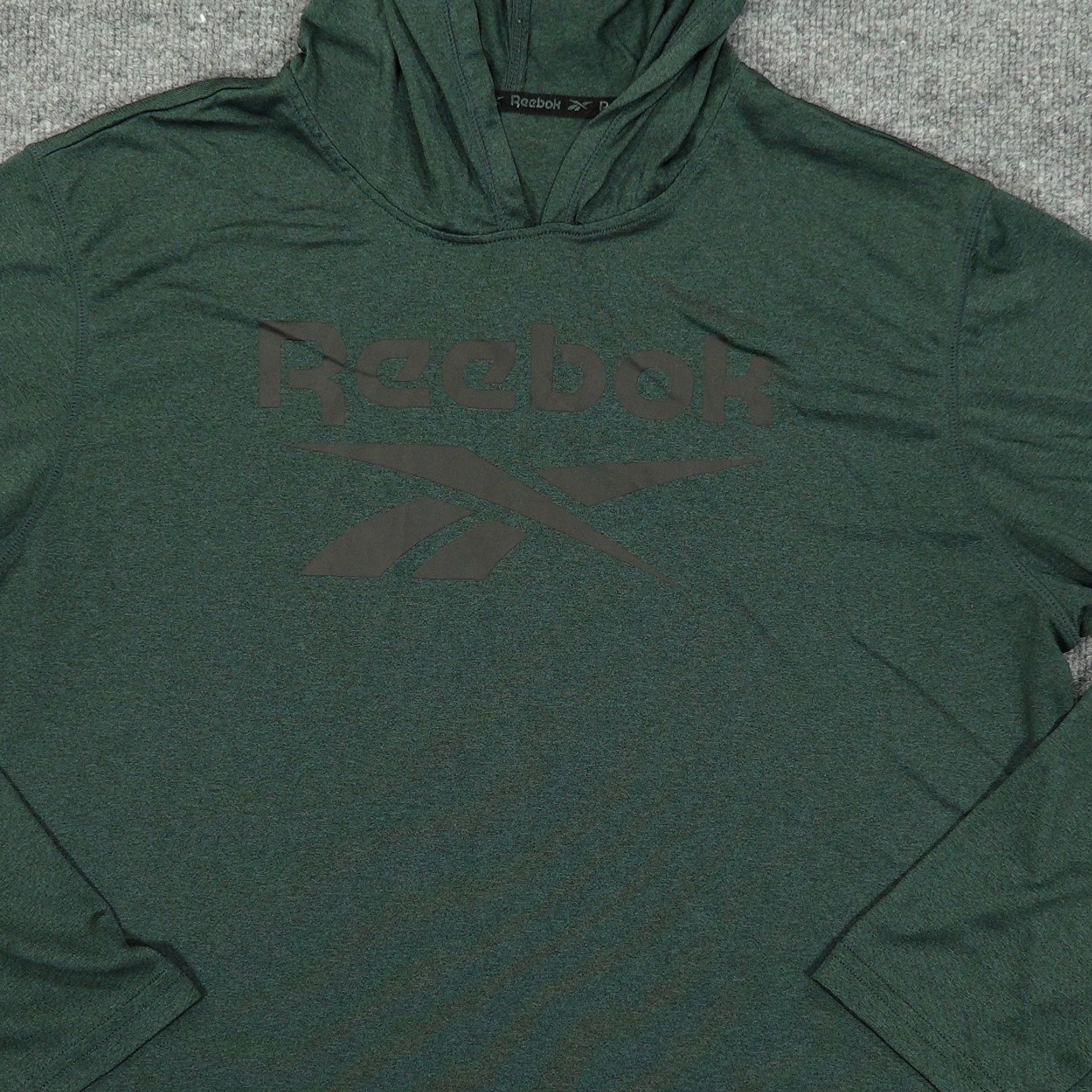 Reebok Reebok Shirt Mens XL Green Hooded Long Sleeve Performance Athletic Training Size US XL / EU 56 / 4 - 2 Thumbnail